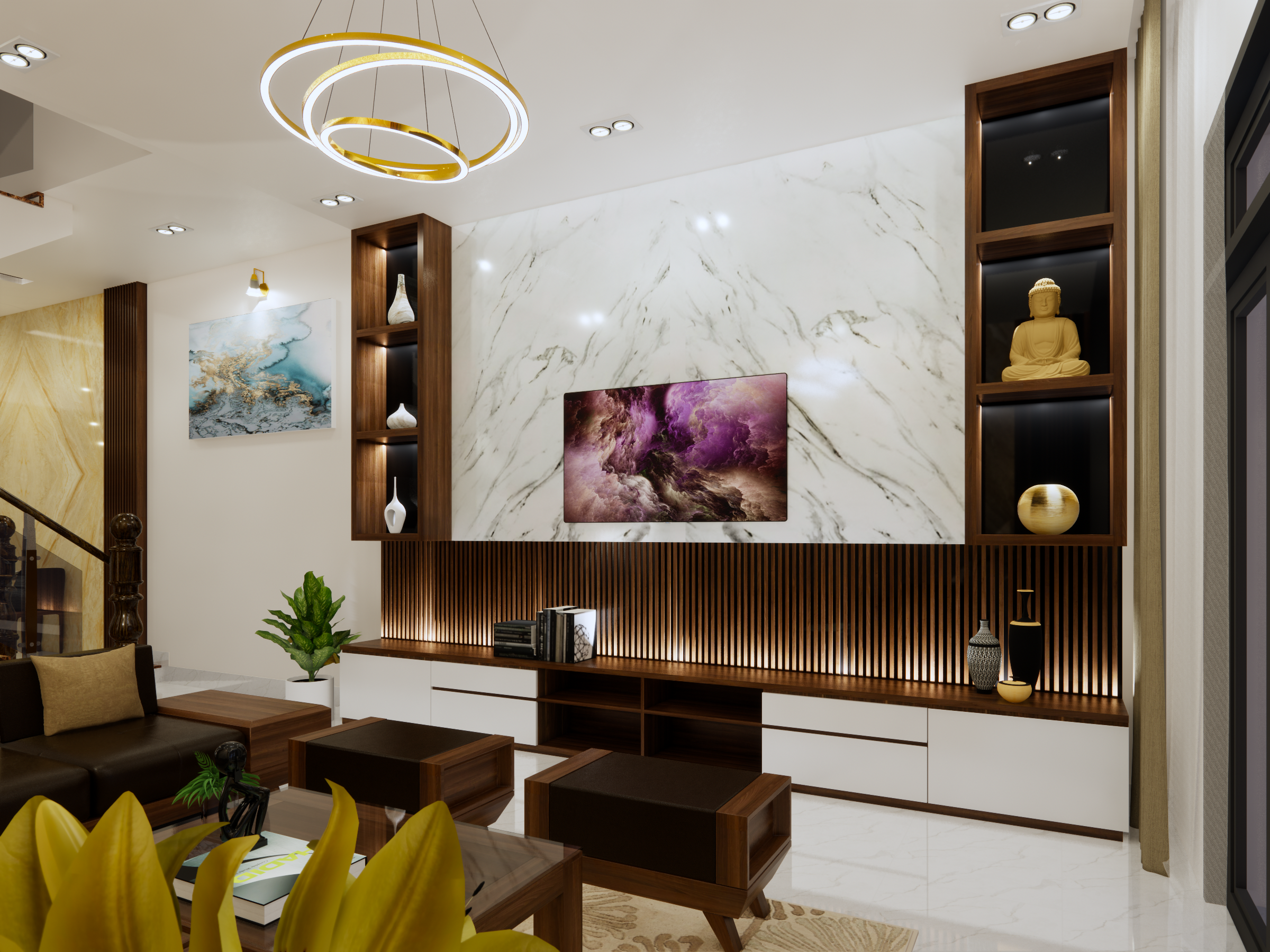 thiết kế nội thất Nhà Mặt Phố tại Bình Thuận NỘI THẤT NHÀ PHỐ ĐƯƠNG ĐẠI - INTERIOR MODERN HOUSE 2 1563031261
