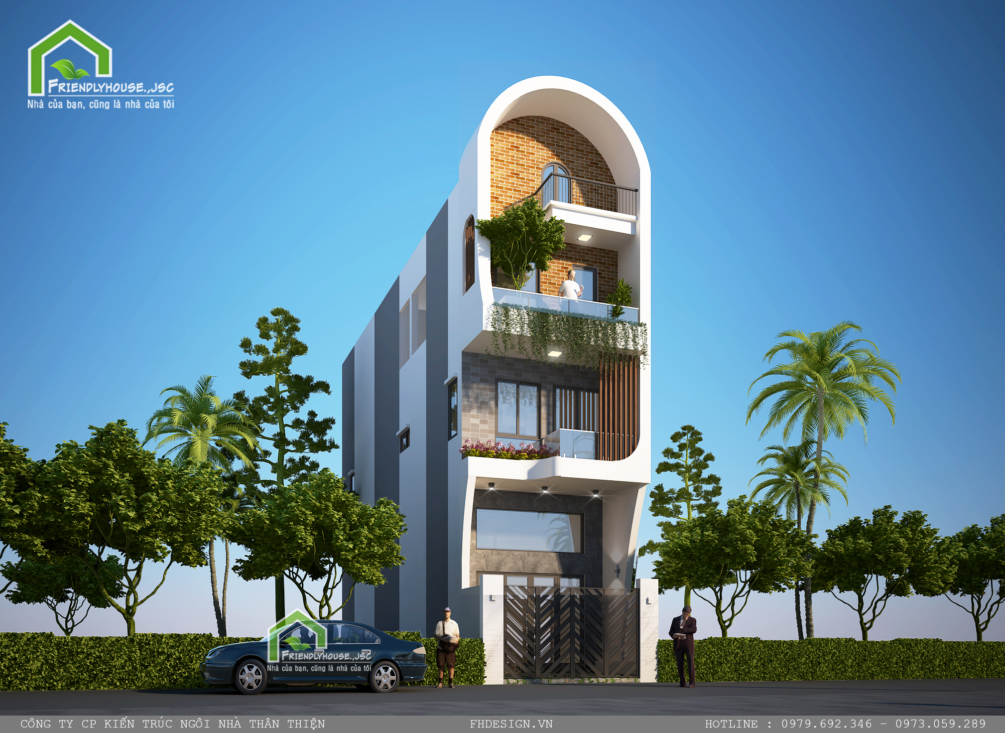 thiết kế Nhà Mặt Phố 4 tầng tại Hà Nội Nhà phố hiện đại 5 x 17,5m 0 1564384511