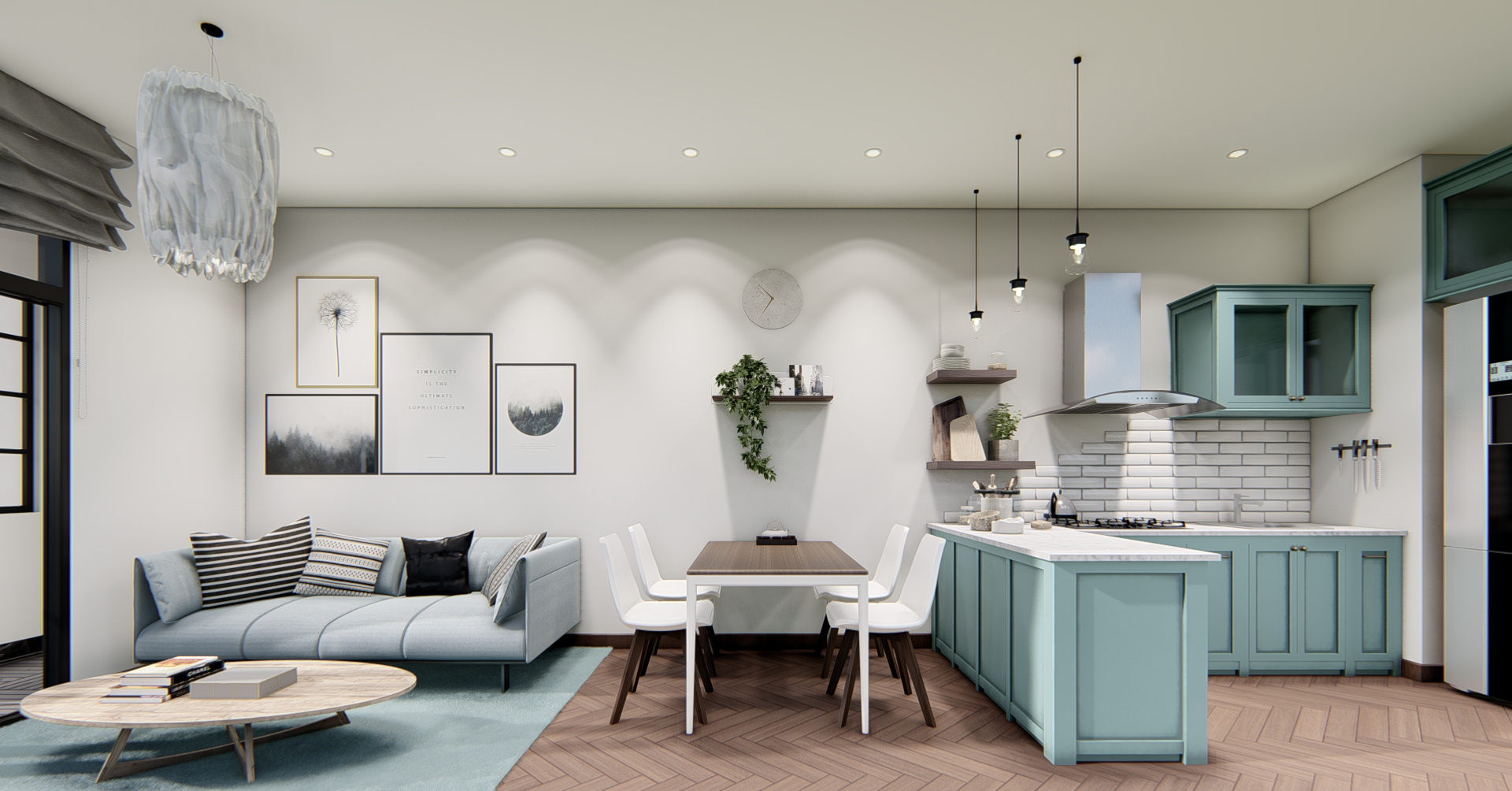 thiết kế nội thất chung cư tại Hồ Chí Minh Căn hộ Hà Đô Centrosa 3 1565695032