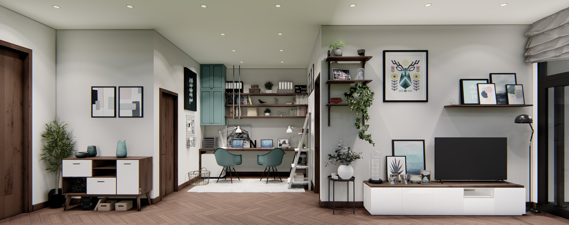 thiết kế nội thất chung cư tại Hồ Chí Minh Căn hộ Hà Đô Centrosa 4 1565695033