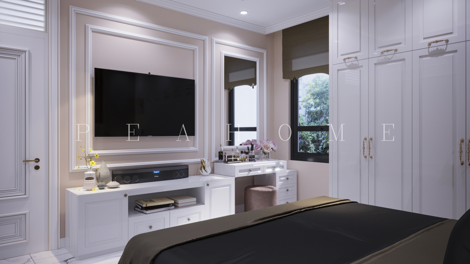 thiết kế Nội thất Nhà Mặt Phố 2 tầng NỘI THẤT TÂN CỔ ĐIỂN144