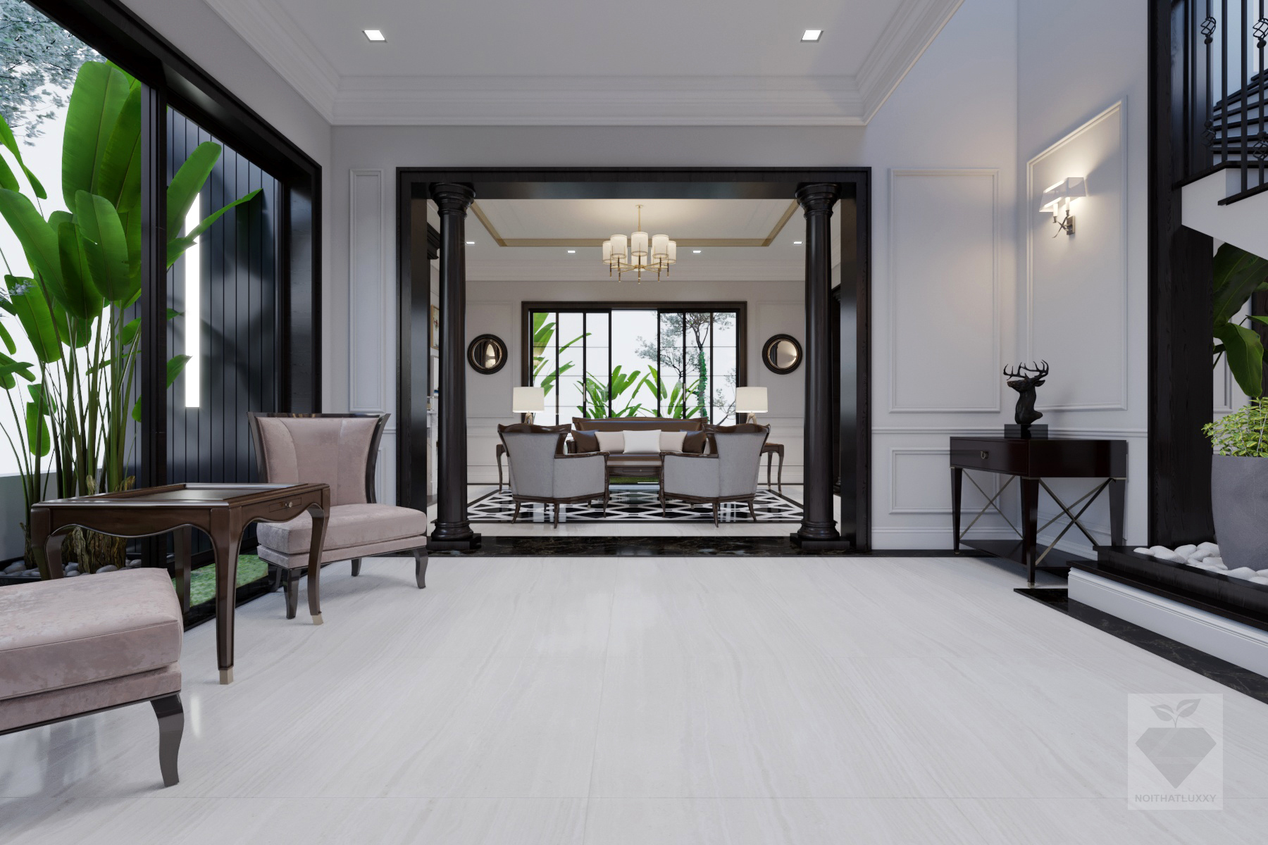 thiết kế Nội thất Biệt Thự Biệt thự ngoại ô12