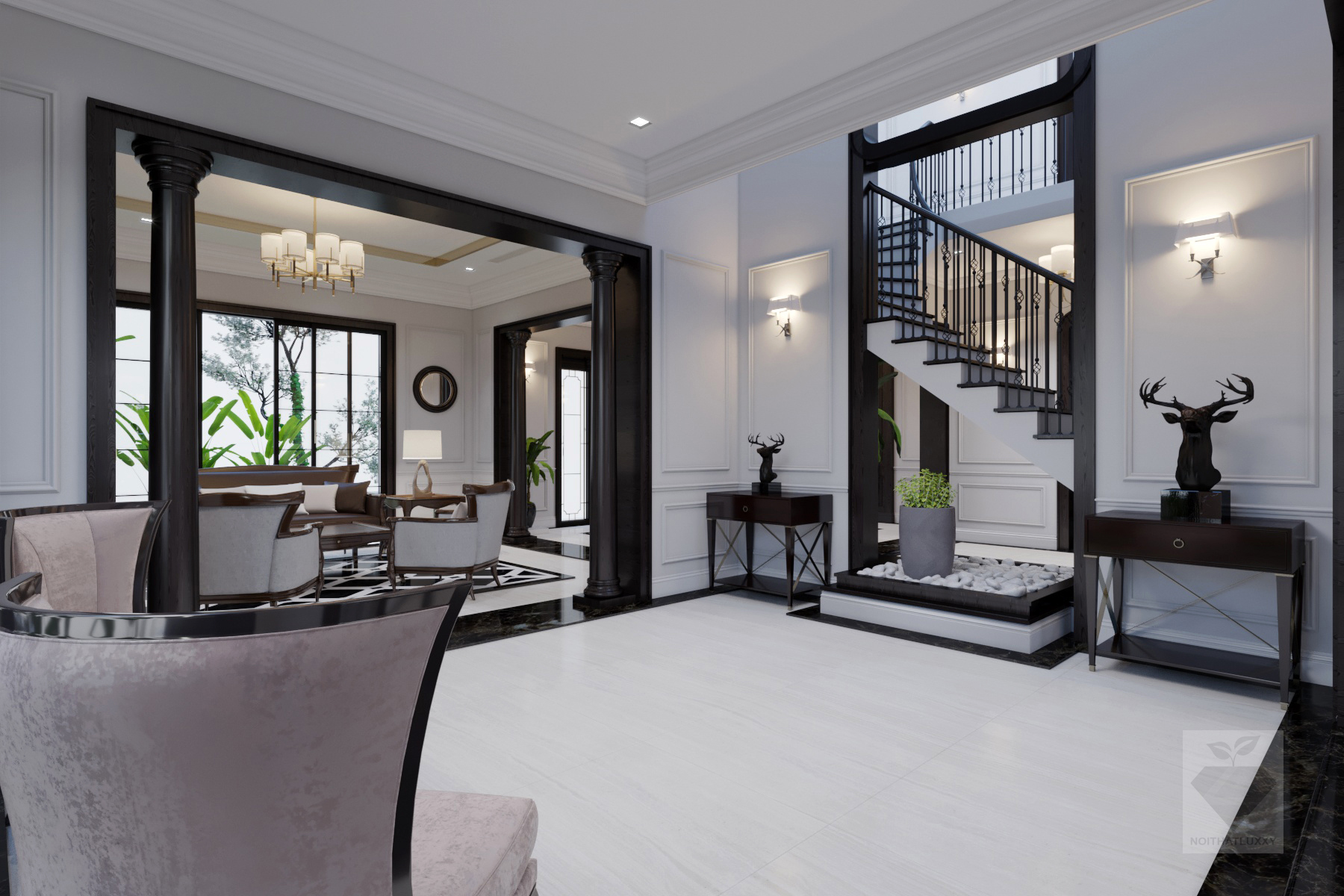 thiết kế Nội thất Biệt Thự Biệt thự ngoại ô136