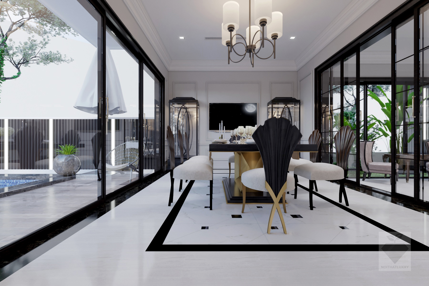 thiết kế Nội thất Biệt Thự Biệt thự ngoại ô146