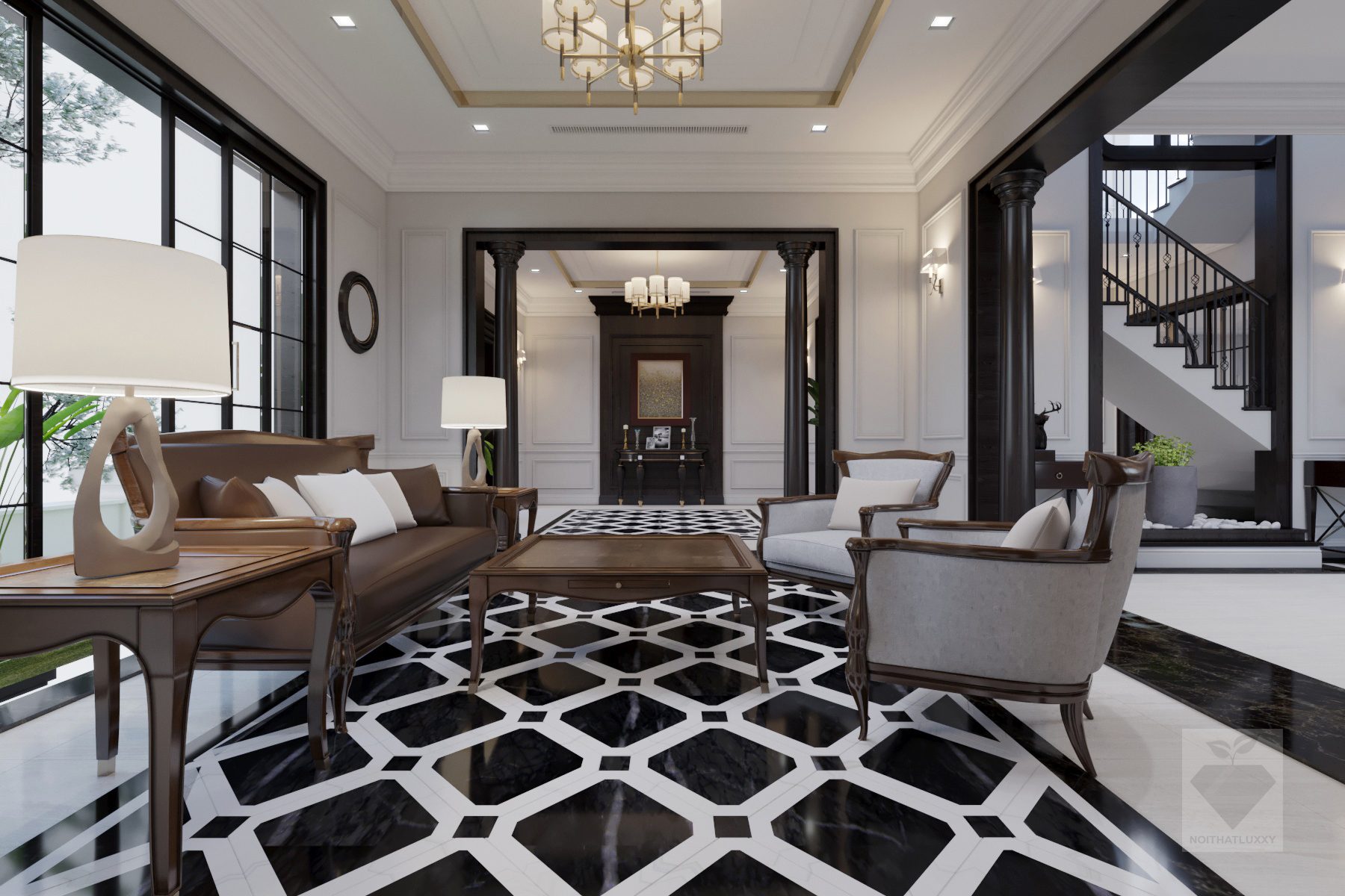 thiết kế Nội thất Biệt Thự Biệt thự ngoại ô85