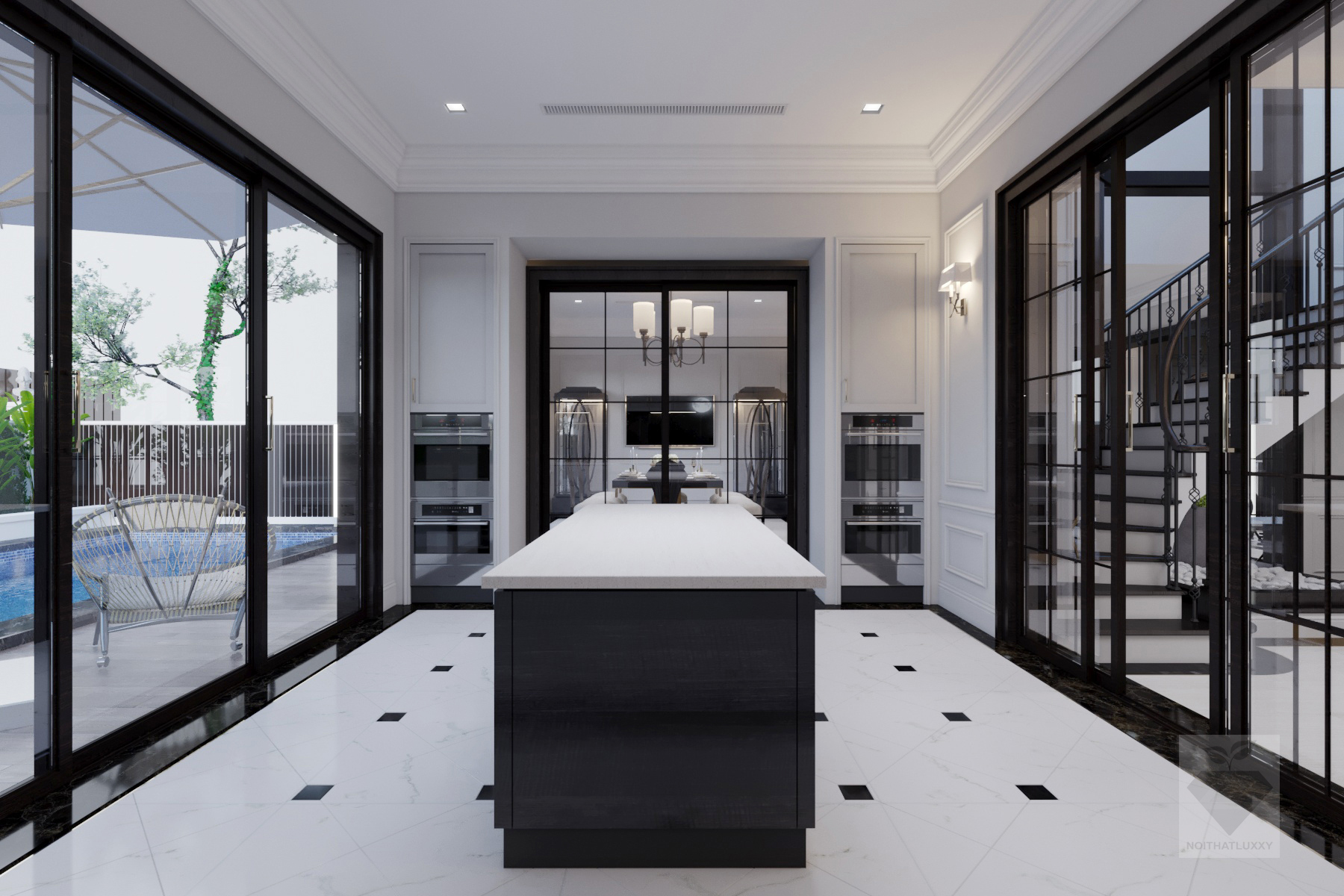 thiết kế Nội thất Biệt Thự Biệt thự ngoại ô93