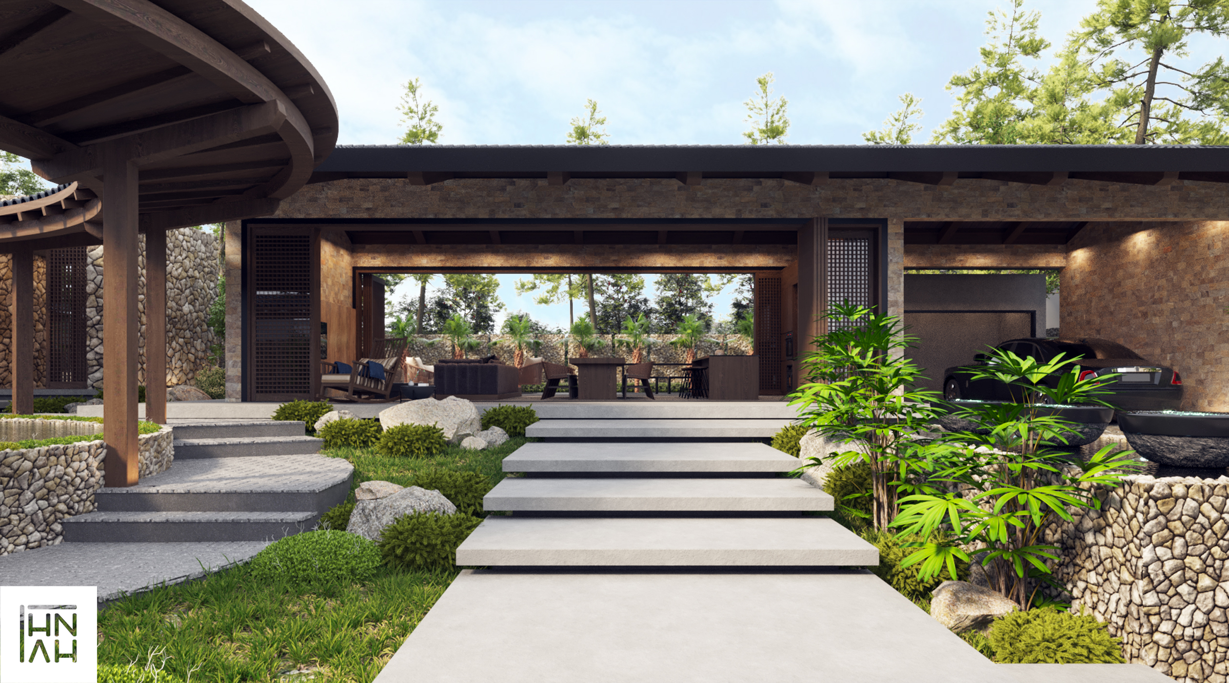 thiết kế Biệt Thự 1 tầng tại Hà Nội Nguyên Khê Villa 3 1566877018