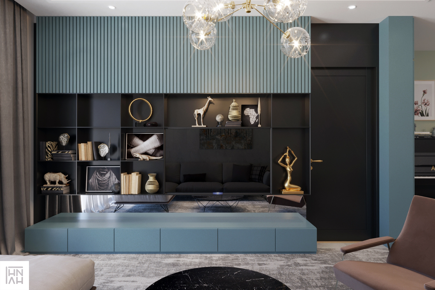 thiết kế nội thất chung cư tại Hà Nội Sungrand Lương Yên 0 1566897525