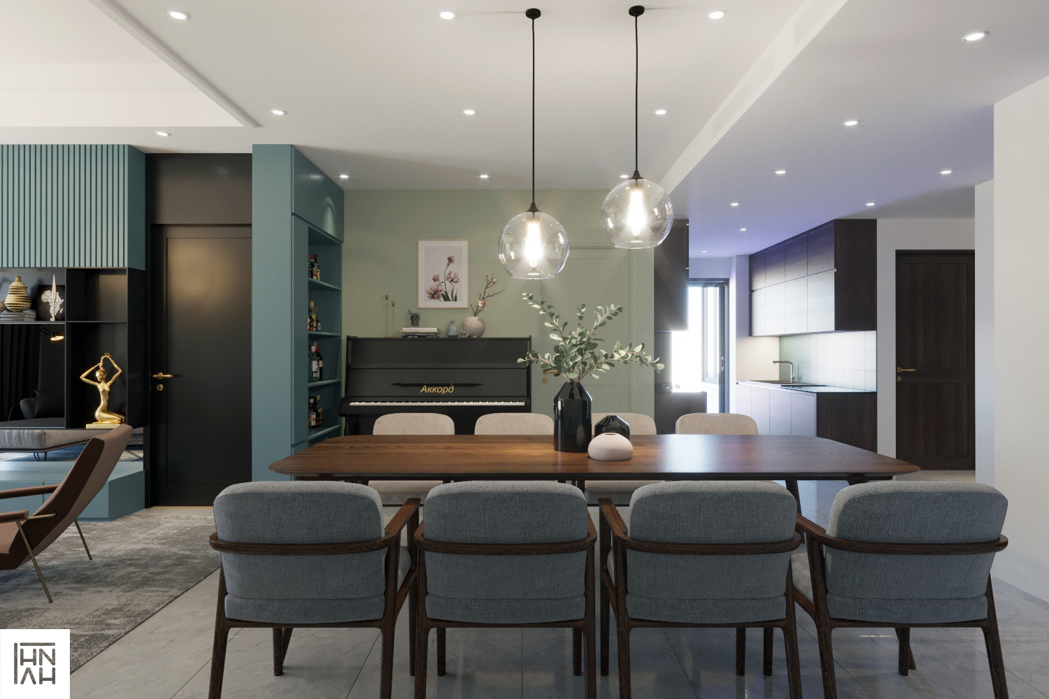 thiết kế nội thất chung cư tại Hà Nội Sungrand Lương Yên 5 1566897525