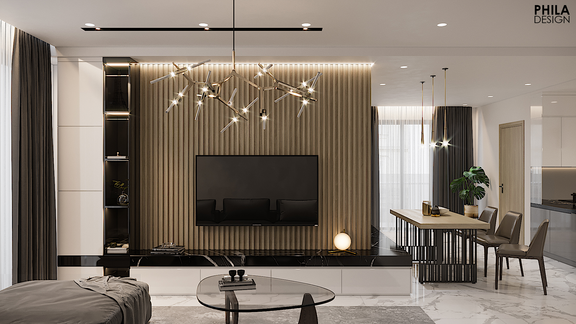 thiết kế nội thất chung cư tại Hồ Chí Minh Midtown 6 1566987159