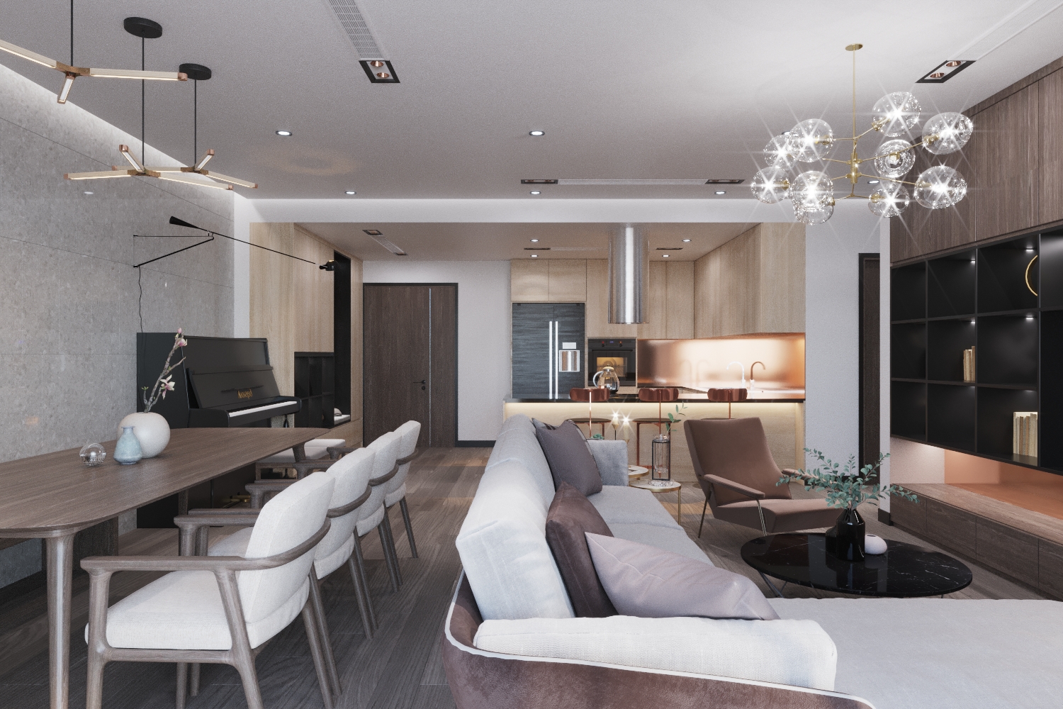 thiết kế nội thất chung cư tại Hà Nội Sungrand City 0 1567478928