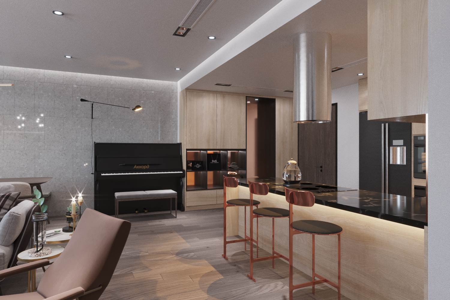 thiết kế nội thất chung cư tại Hà Nội Sungrand City 2 1567478928