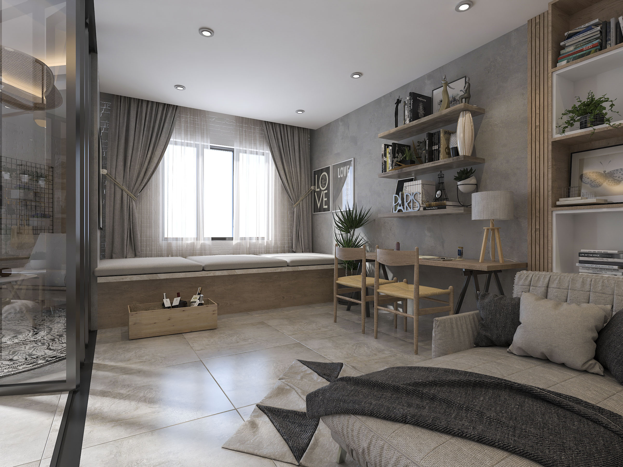 thiết kế nội thất chung cư tại Hồ Chí Minh Mr. Nguyên Apartment 10 1567594044