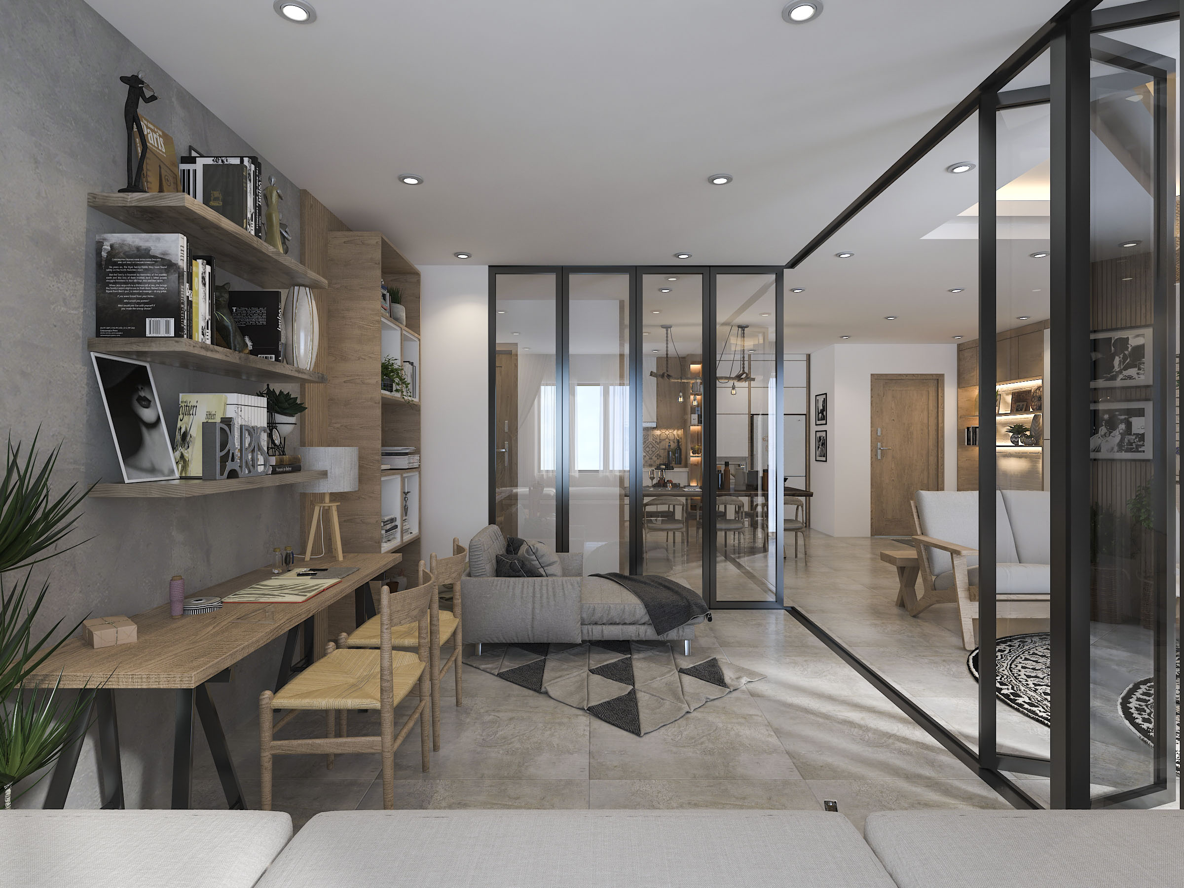 thiết kế nội thất chung cư tại Hồ Chí Minh Mr. Nguyên Apartment 11 1567594044