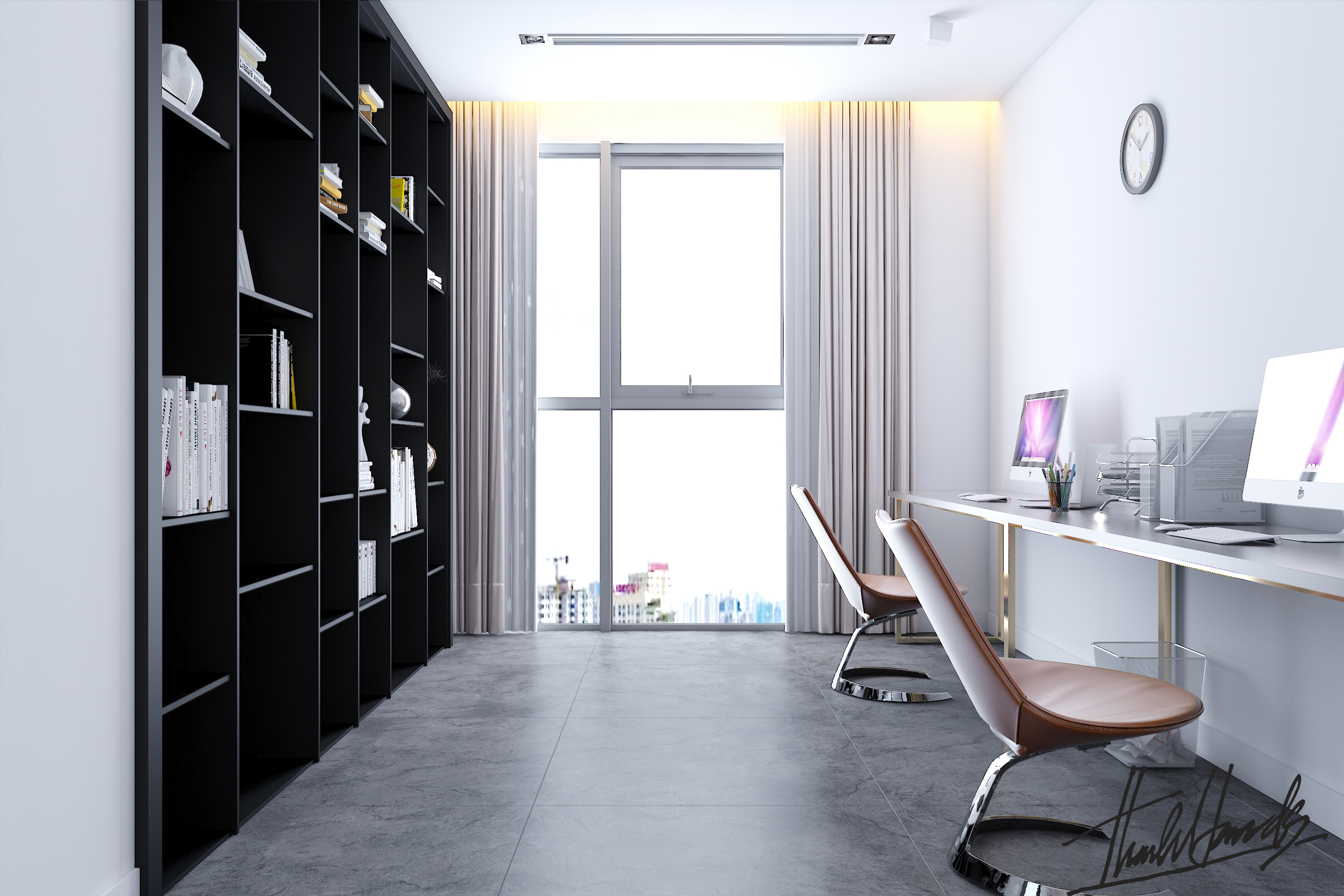 thiết kế nội thất chung cư tại Hà Nội penthouse - thăng long N01 12 1568081726