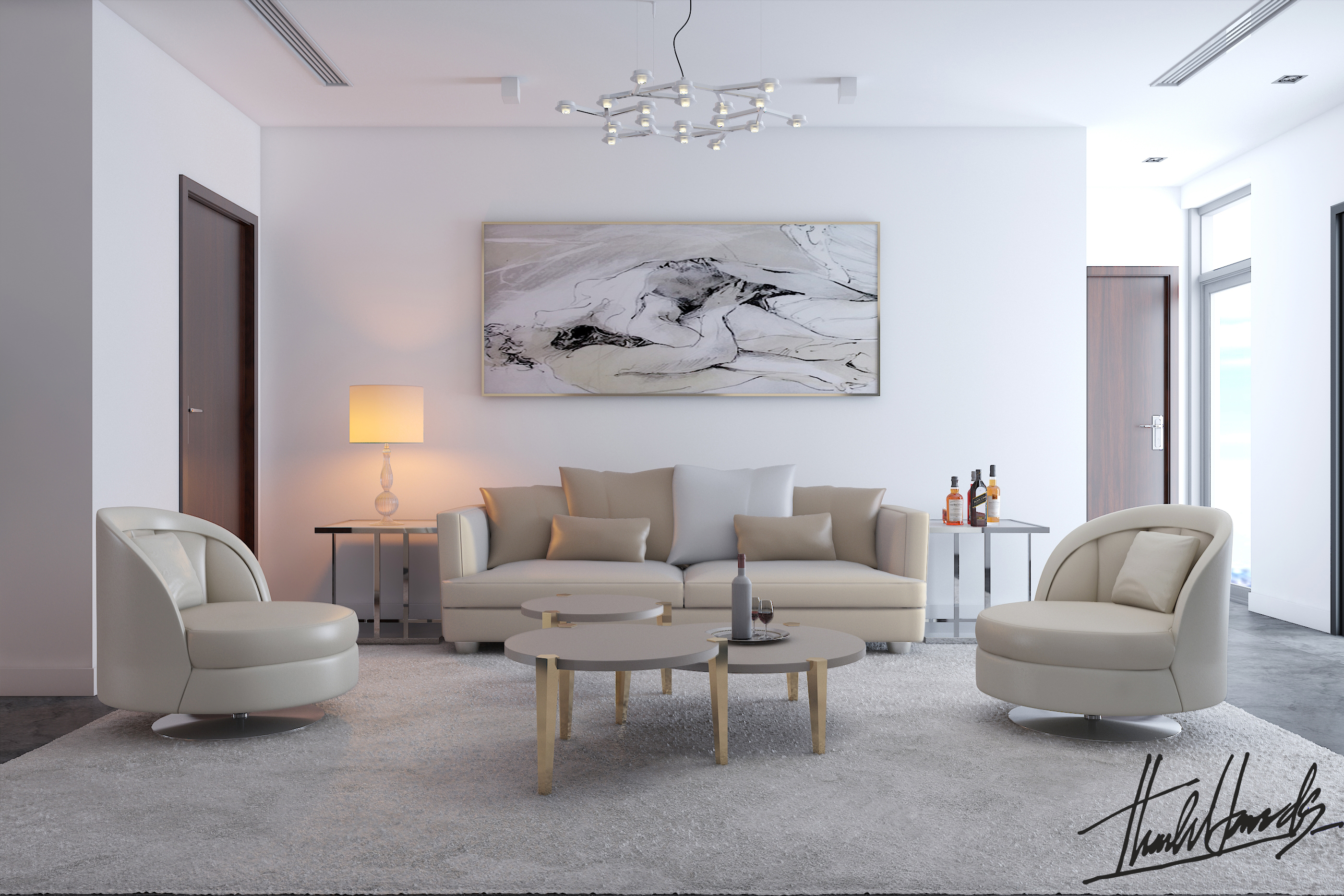 thiết kế nội thất chung cư tại Hà Nội penthouse - thăng long N01 16 1568081665