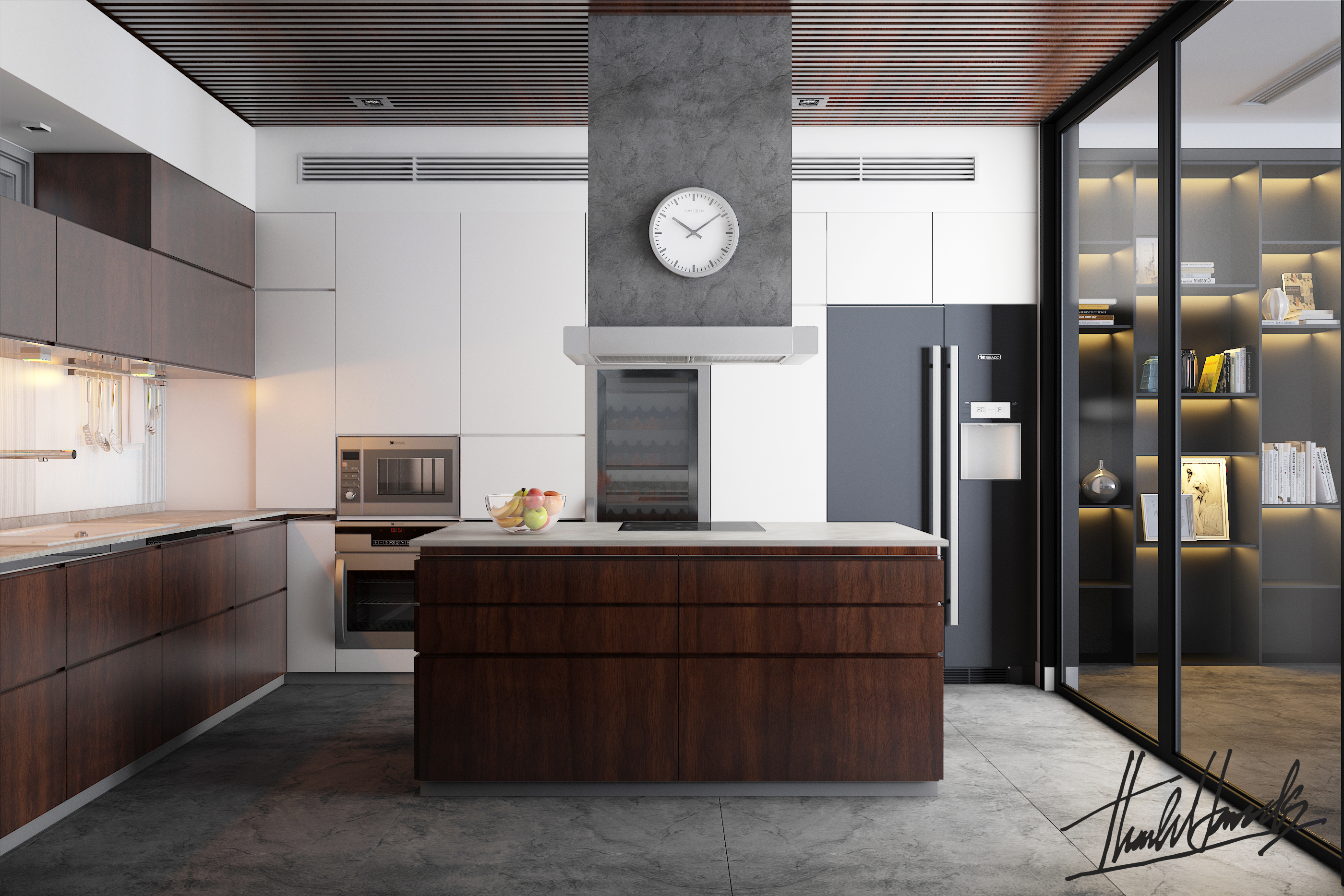 thiết kế nội thất chung cư tại Hà Nội penthouse - thăng long N01 5 1568081581