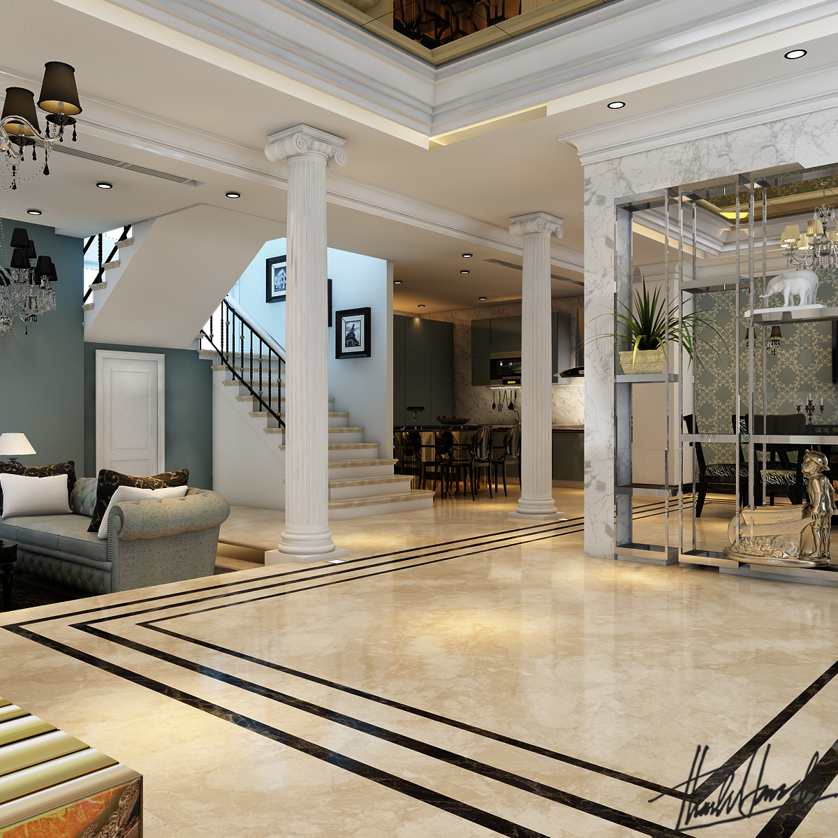 thiết kế nội thất Biệt Thự tại Hà Nội Biệt thự - Việt Hưng  12 1568273820