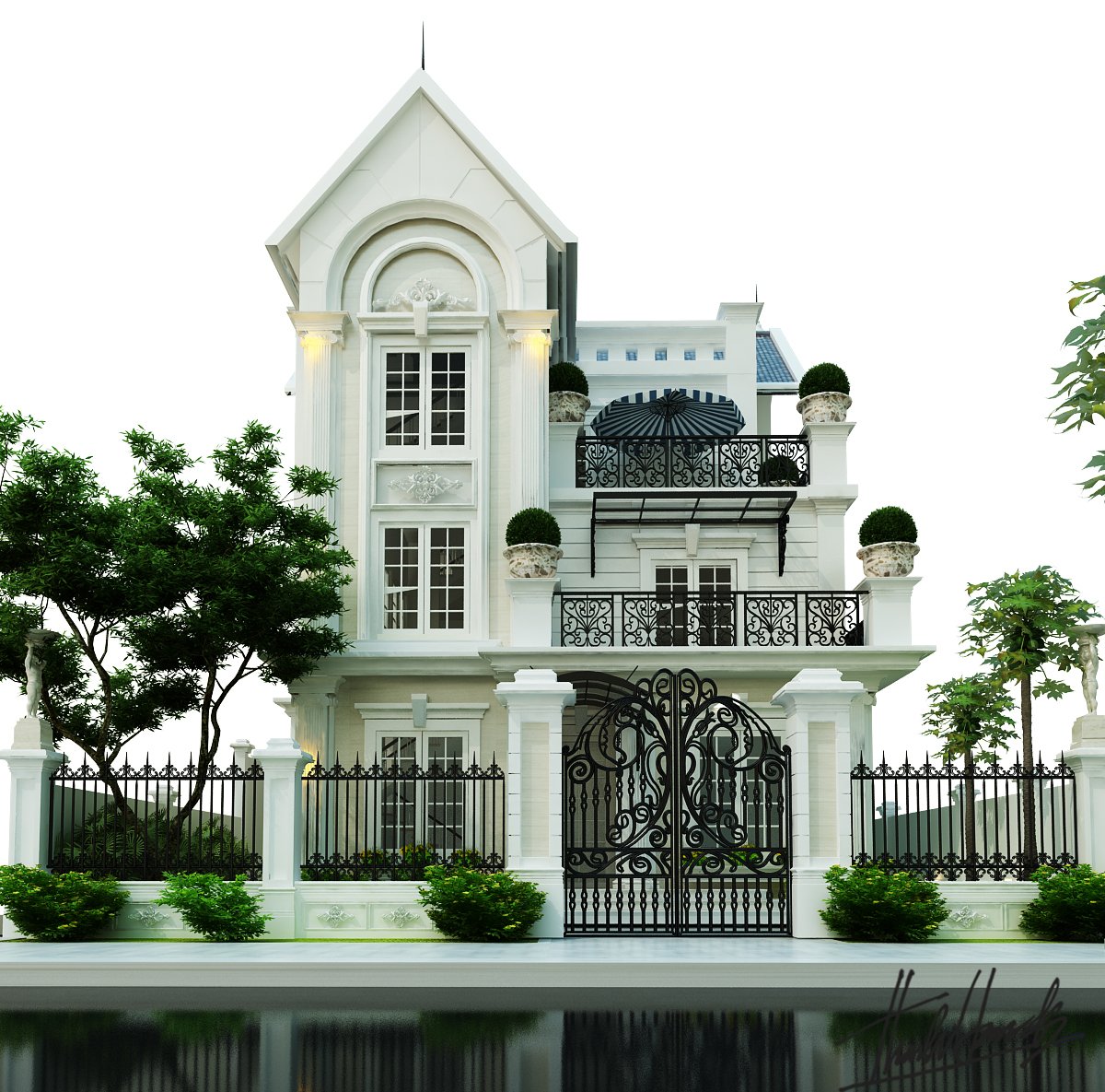 thiết kế nội thất Biệt Thự tại Hà Nội Biệt thự - Việt Hưng  2 1568273816