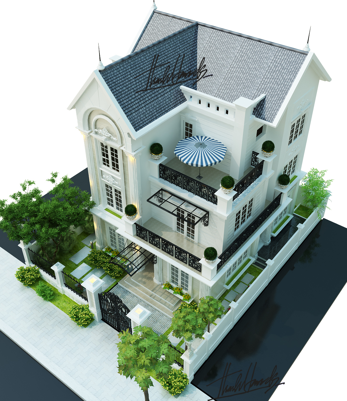 thiết kế nội thất Biệt Thự tại Hà Nội Biệt thự - Việt Hưng  5 1568273816