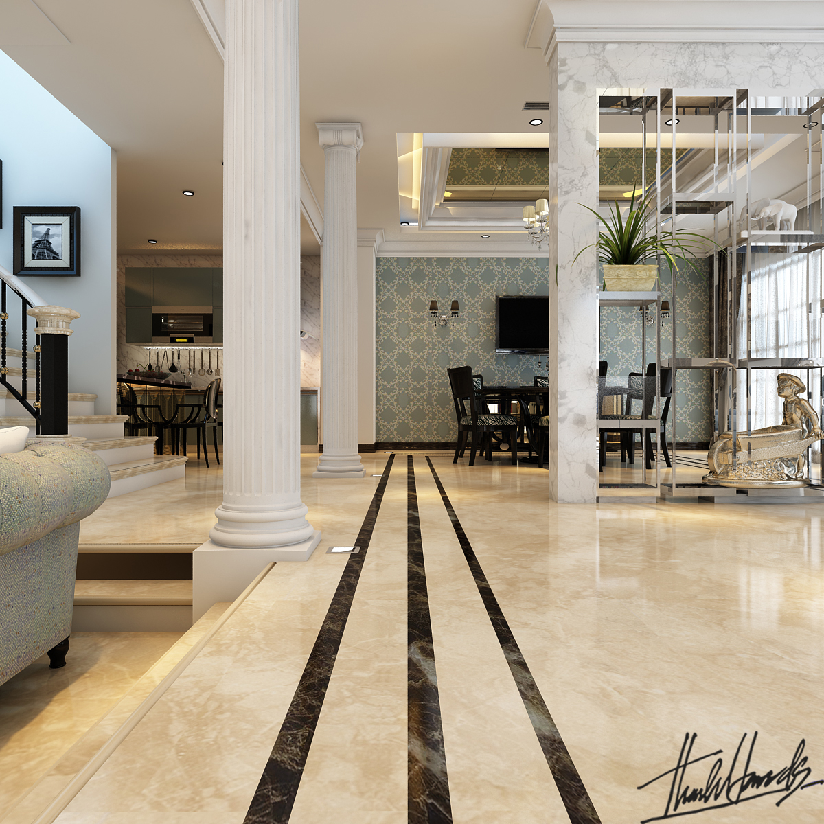 thiết kế nội thất Biệt Thự tại Hà Nội Biệt thự - Việt Hưng  6 1568273818