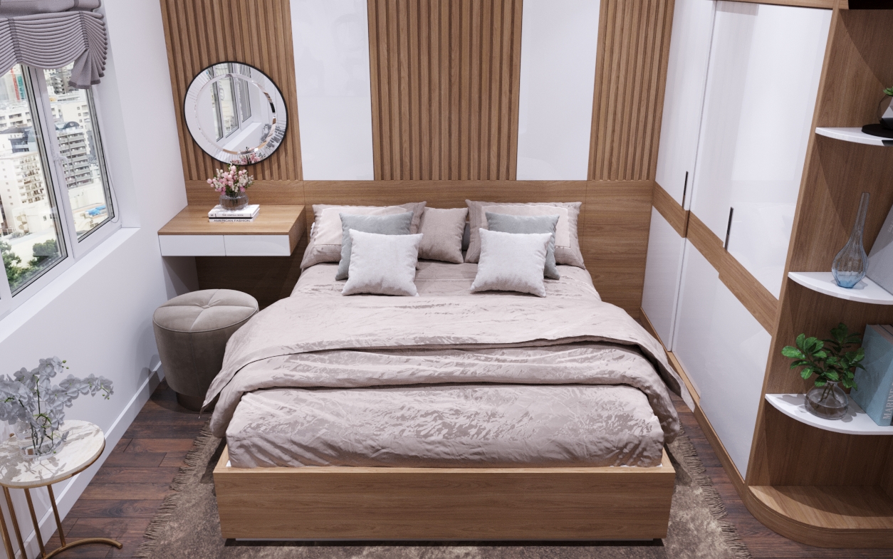 thiết kế nội thất chung cư tại Hà Nội bedroom 1 1568336134
