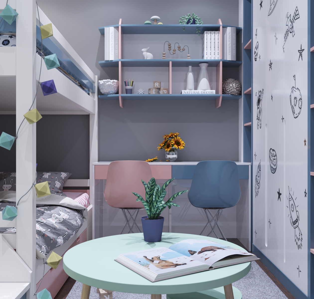 thiết kế nội thất chung cư tại Hà Nội bedroom 6 1568336136