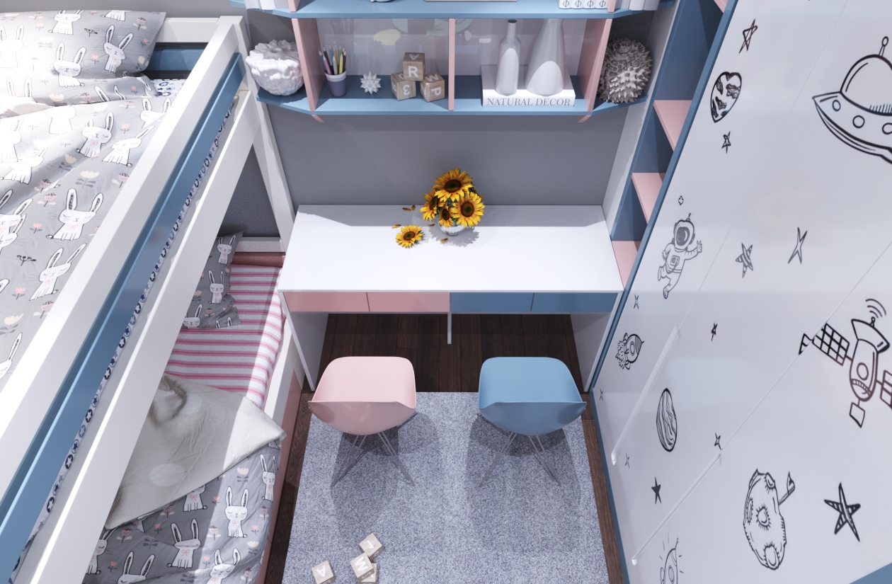 thiết kế nội thất chung cư tại Hà Nội bedroom 8 1568336136