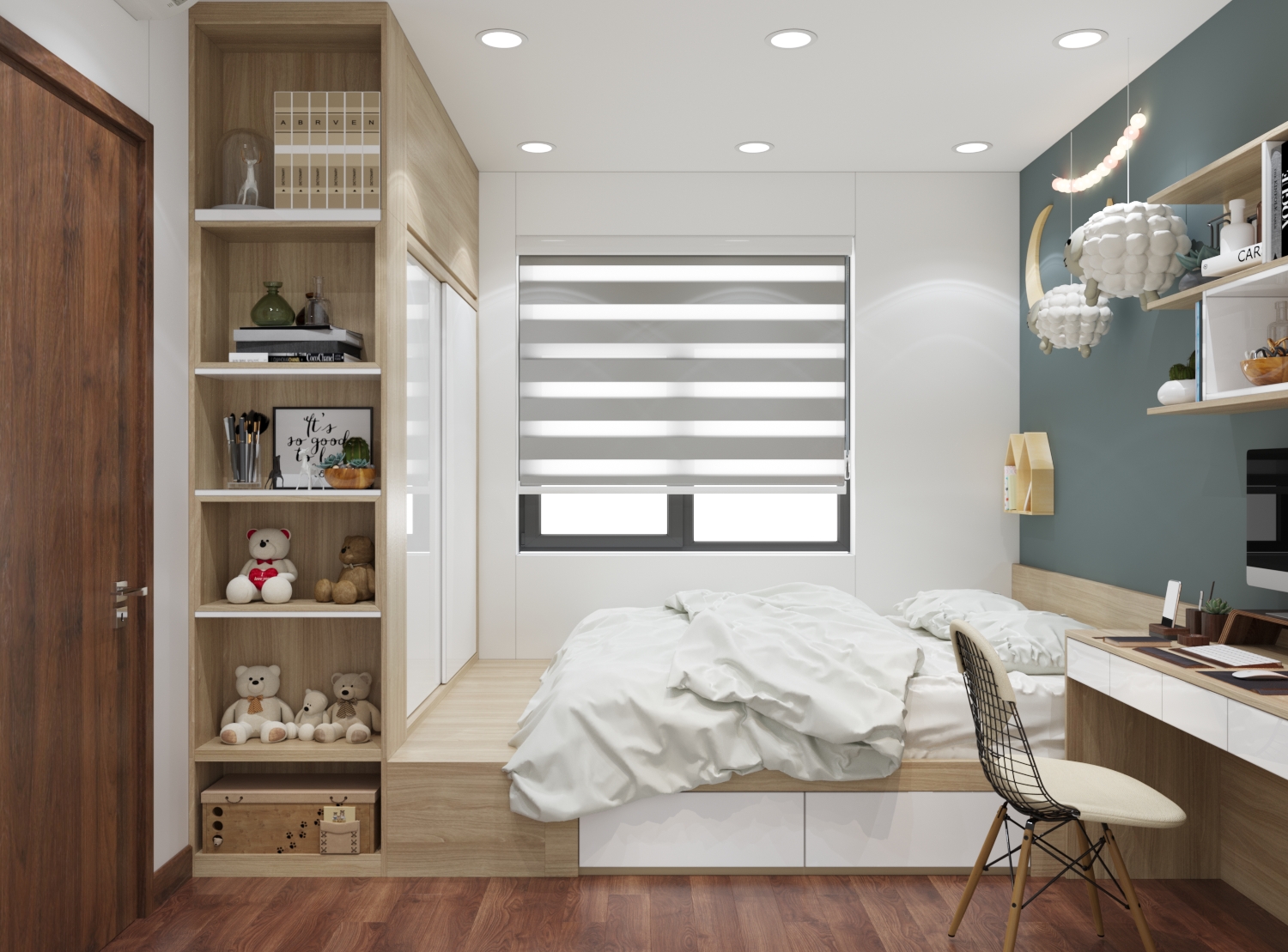 thiết kế nội thất chung cư tại Hà Nội bedroom 2 1568336491