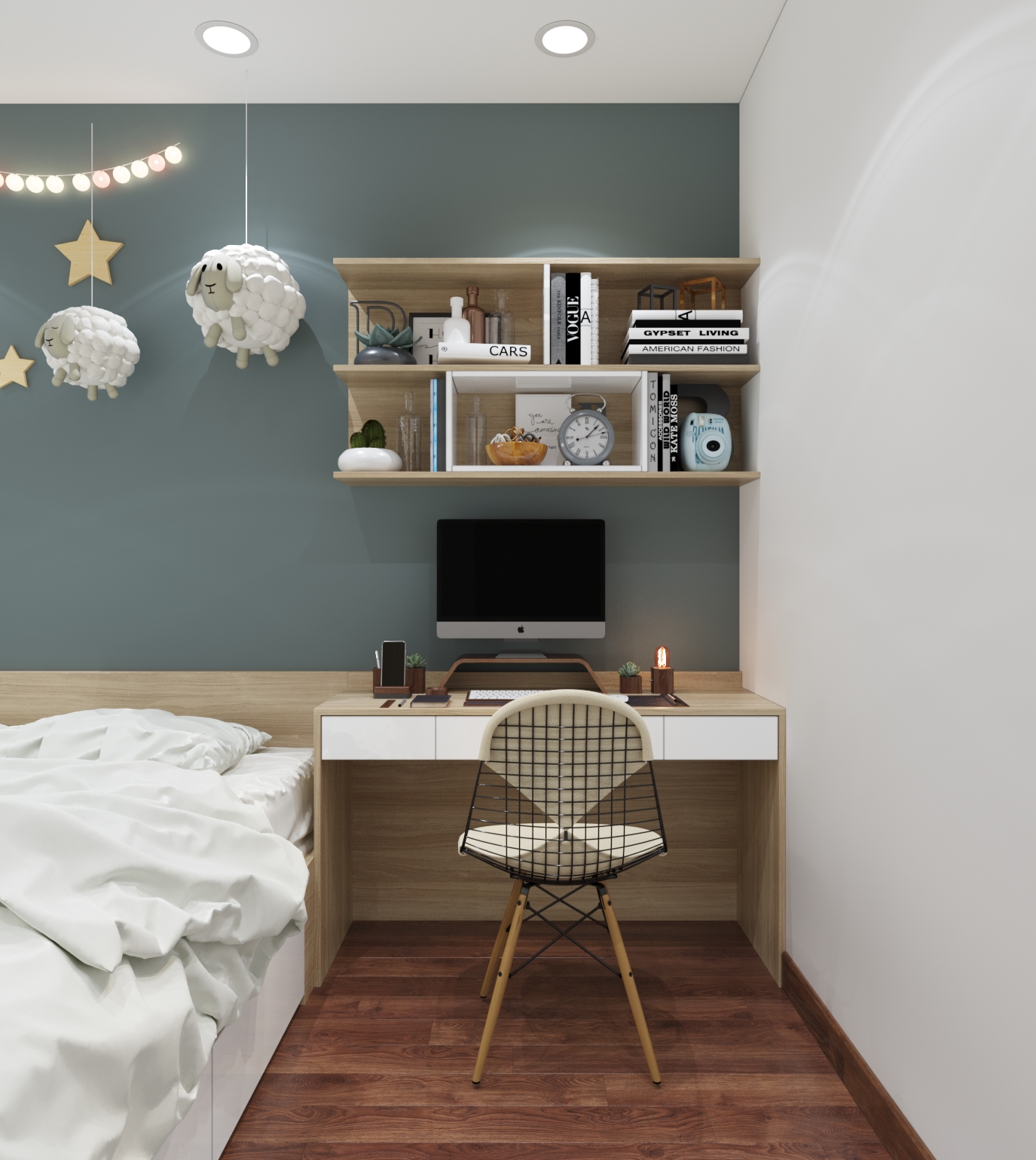thiết kế nội thất chung cư tại Hà Nội bedroom 3 1568336491