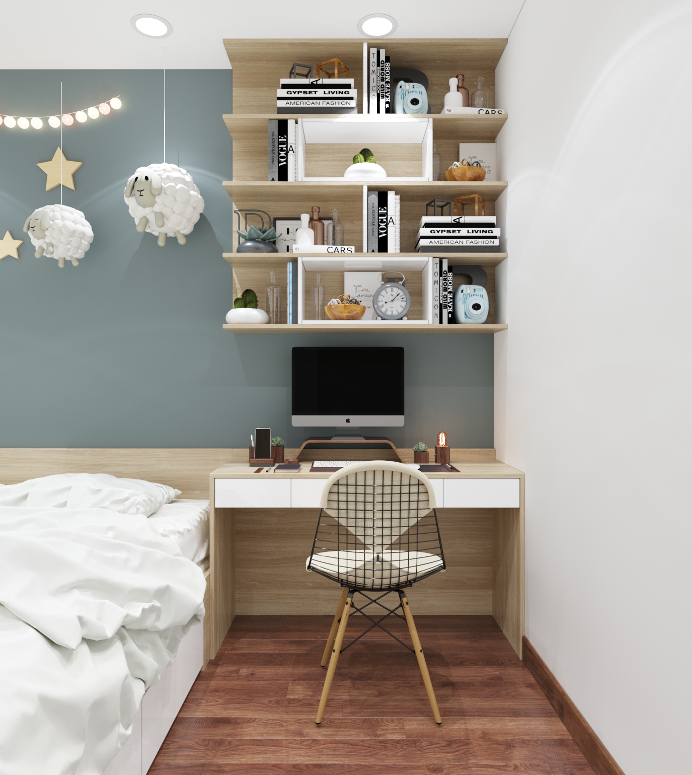 thiết kế nội thất chung cư tại Hà Nội bedroom 6 1568336493