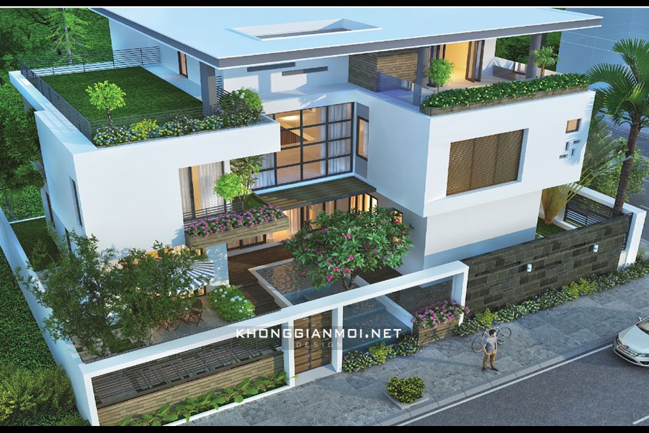 Thiết kế Biệt Thự tại Nghệ An BIỆT THỰ HIỆN ĐẠI - TP VINH 1573545441 3