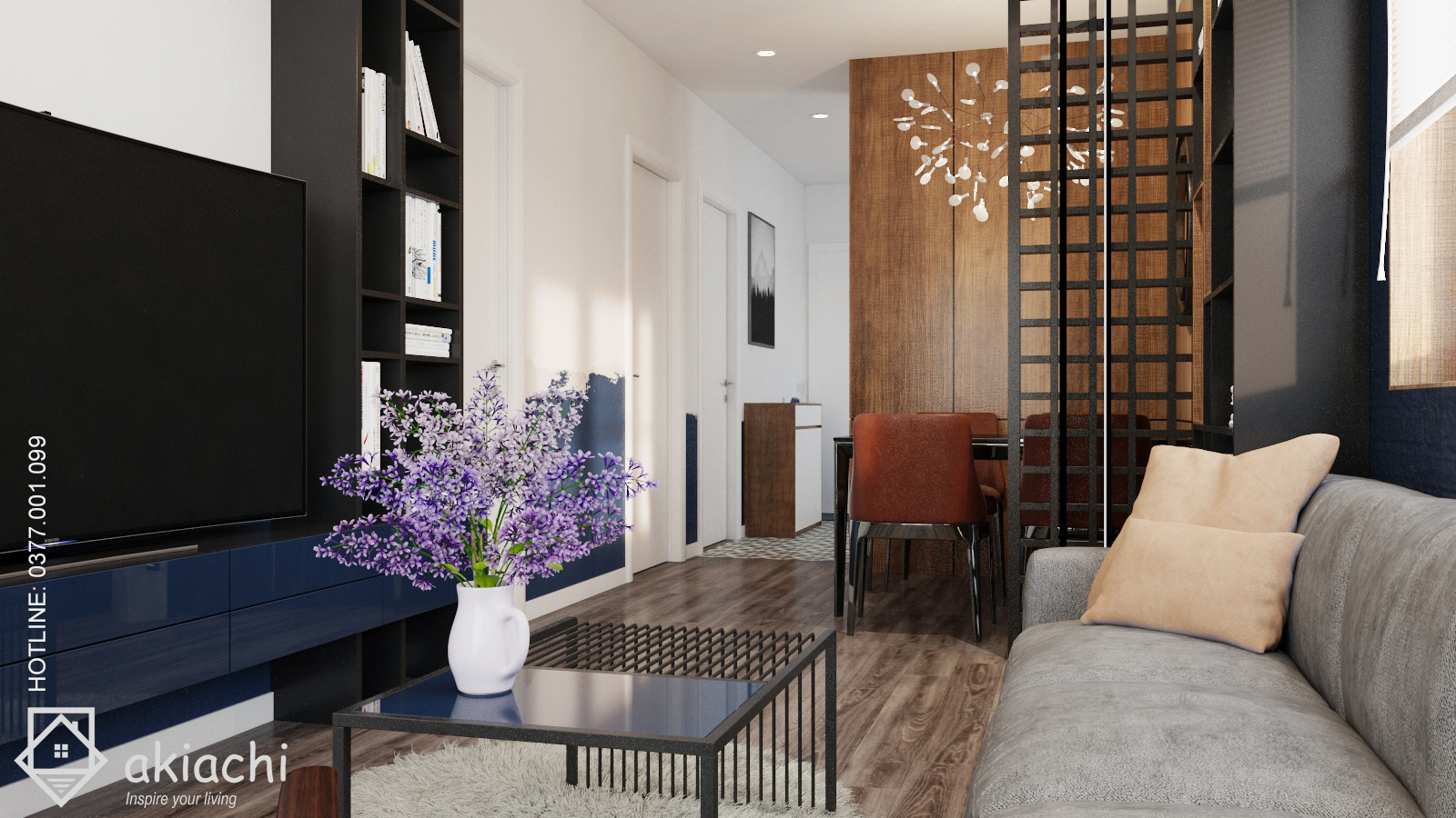 Thiết kế nội thất Chung Cư tại Khánh Hòa Blue House 1573643891 10