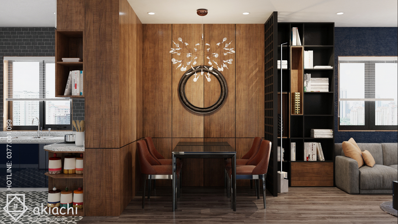 Thiết kế nội thất Chung Cư tại Khánh Hòa Blue House 1573643891 7