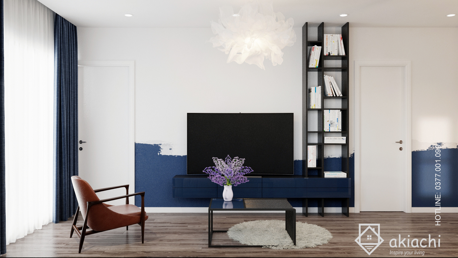 Thiết kế nội thất Chung Cư tại Khánh Hòa Blue House 1573643892 11