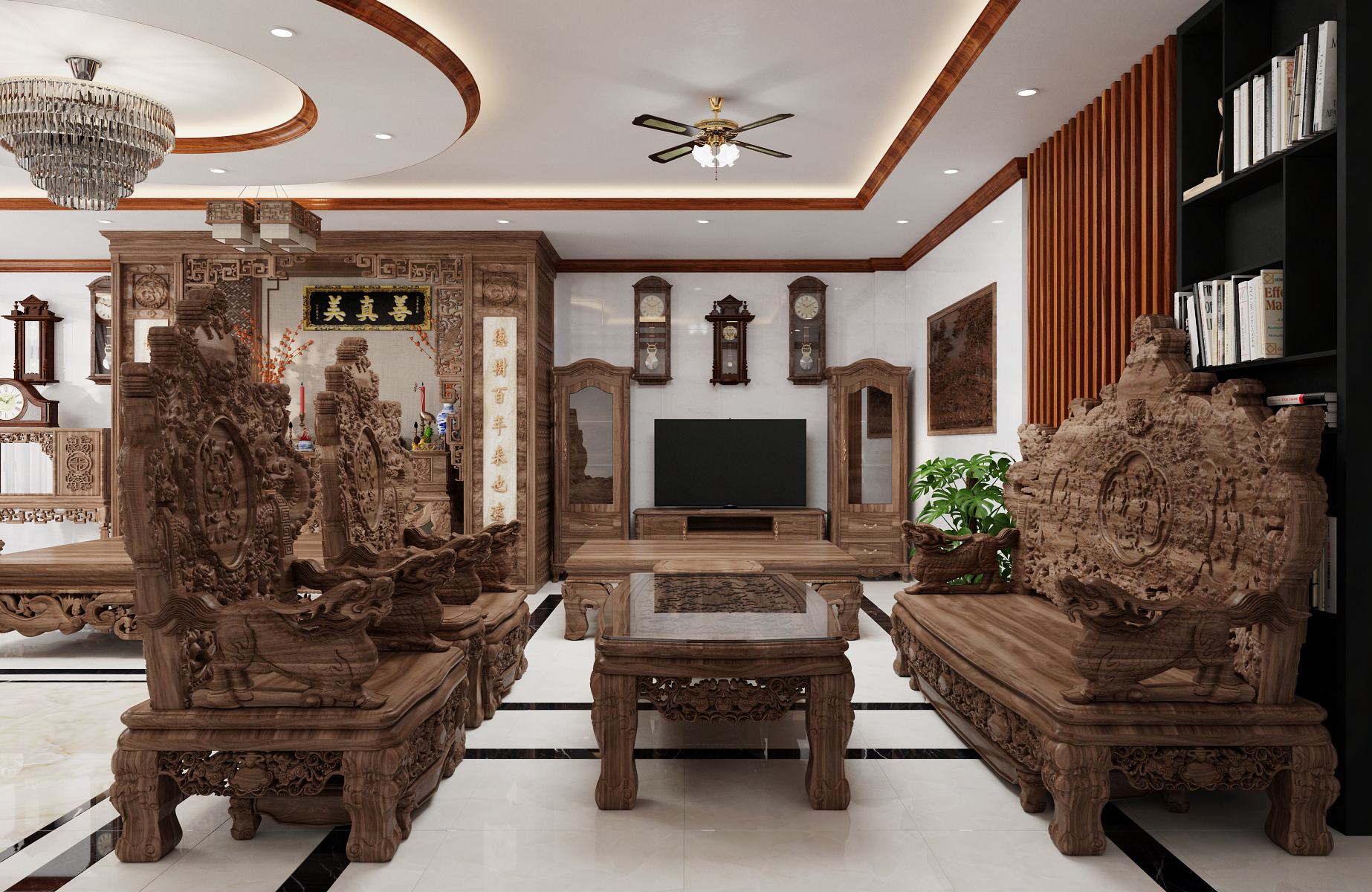 Thiết kế nội thất Biệt Thự tại Nam Định Living House 1573645676 7