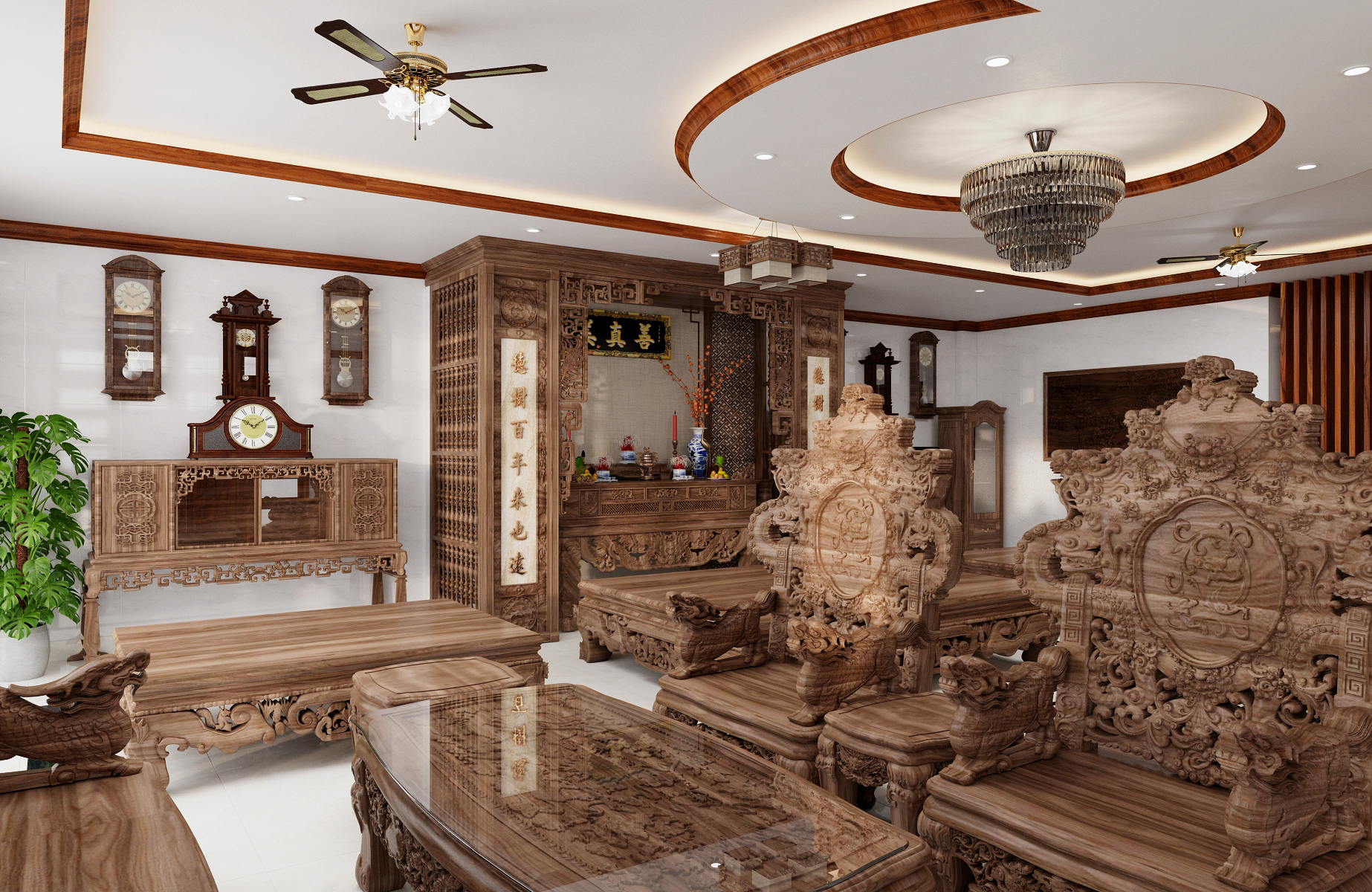 Thiết kế nội thất Biệt Thự tại Nam Định Living House 1573645677 6