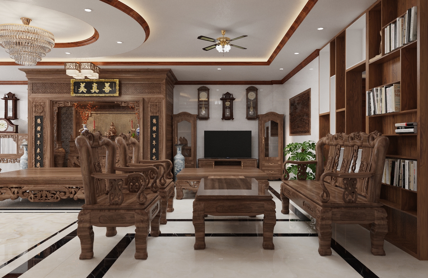 Thiết kế nội thất Biệt Thự tại Nam Định Living House 1573645678 14