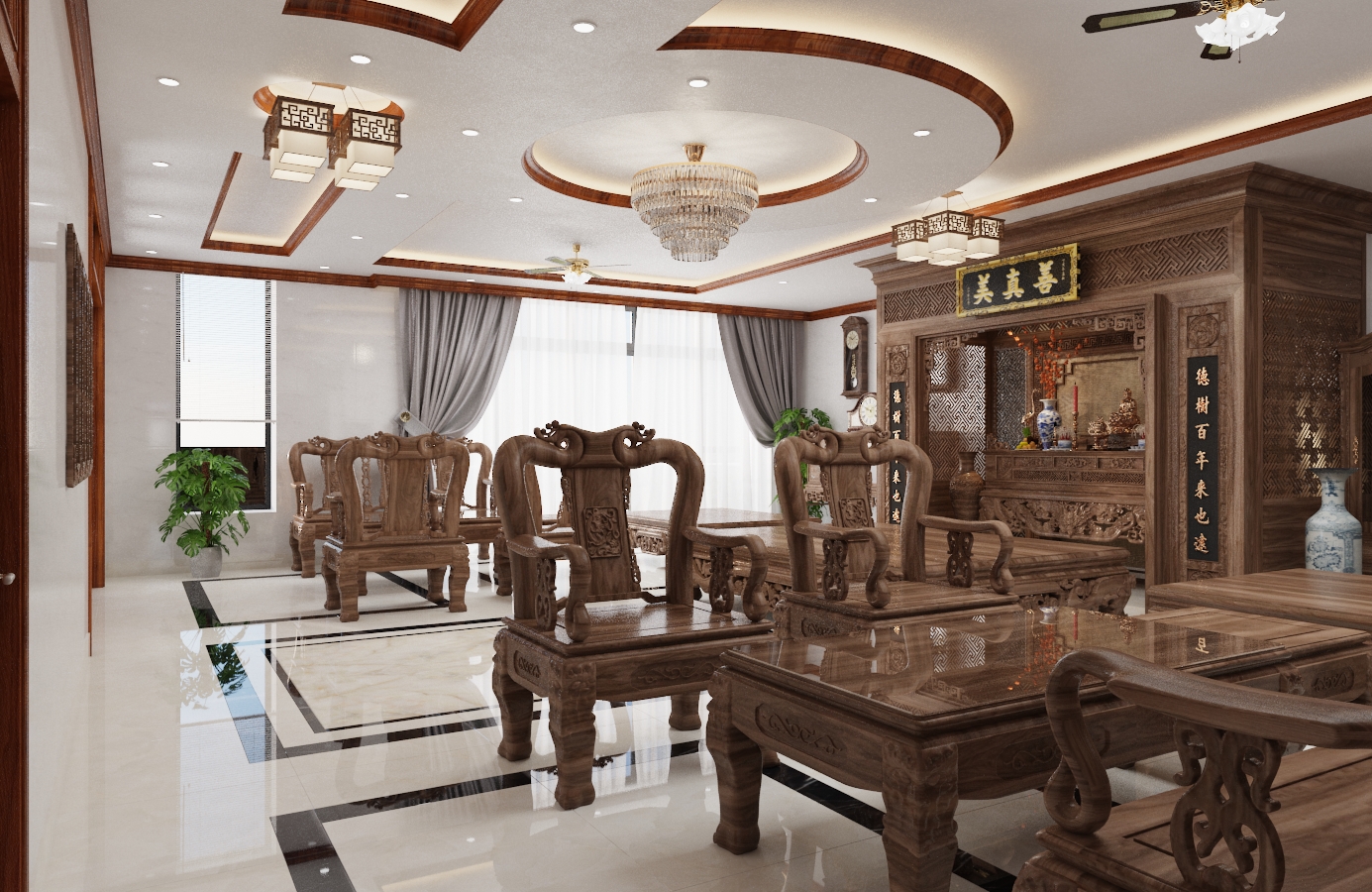 Thiết kế nội thất Biệt Thự tại Nam Định Living House 1573645678 15