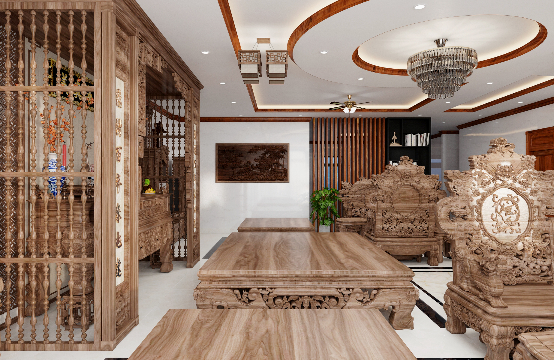 Thiết kế nội thất Biệt Thự tại Nam Định Living House 1573645678 9