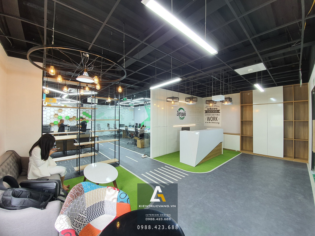 Thiết kế nội thất Văn Phòng tại Hà Nội Thiết kế nội thất văn phòng Zenpaly Hà Nội 1573695944 0