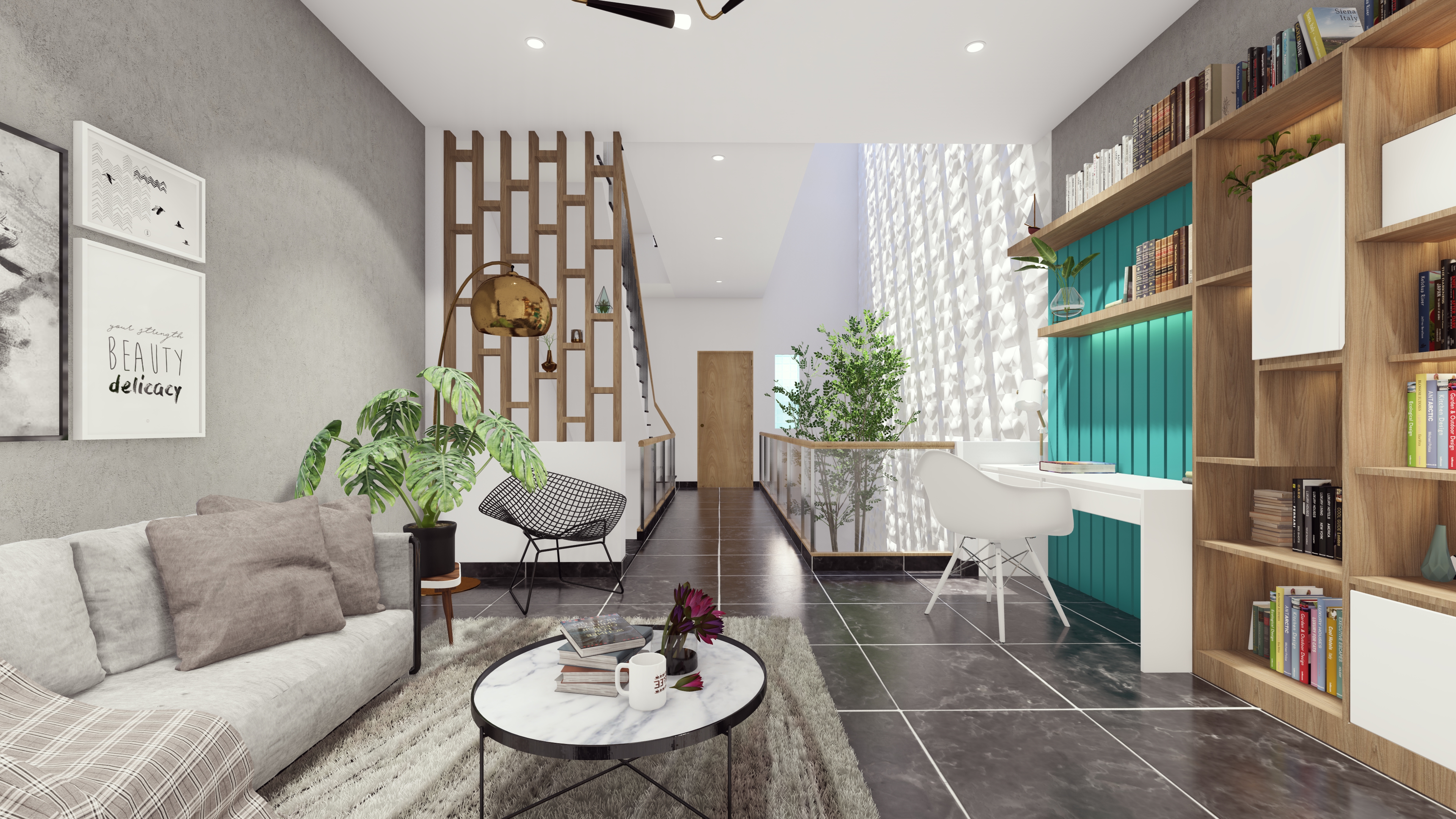 Thiết kế Nhà Mặt Phố tại Khánh Hòa nhà anh nghĩa 1574925038 5