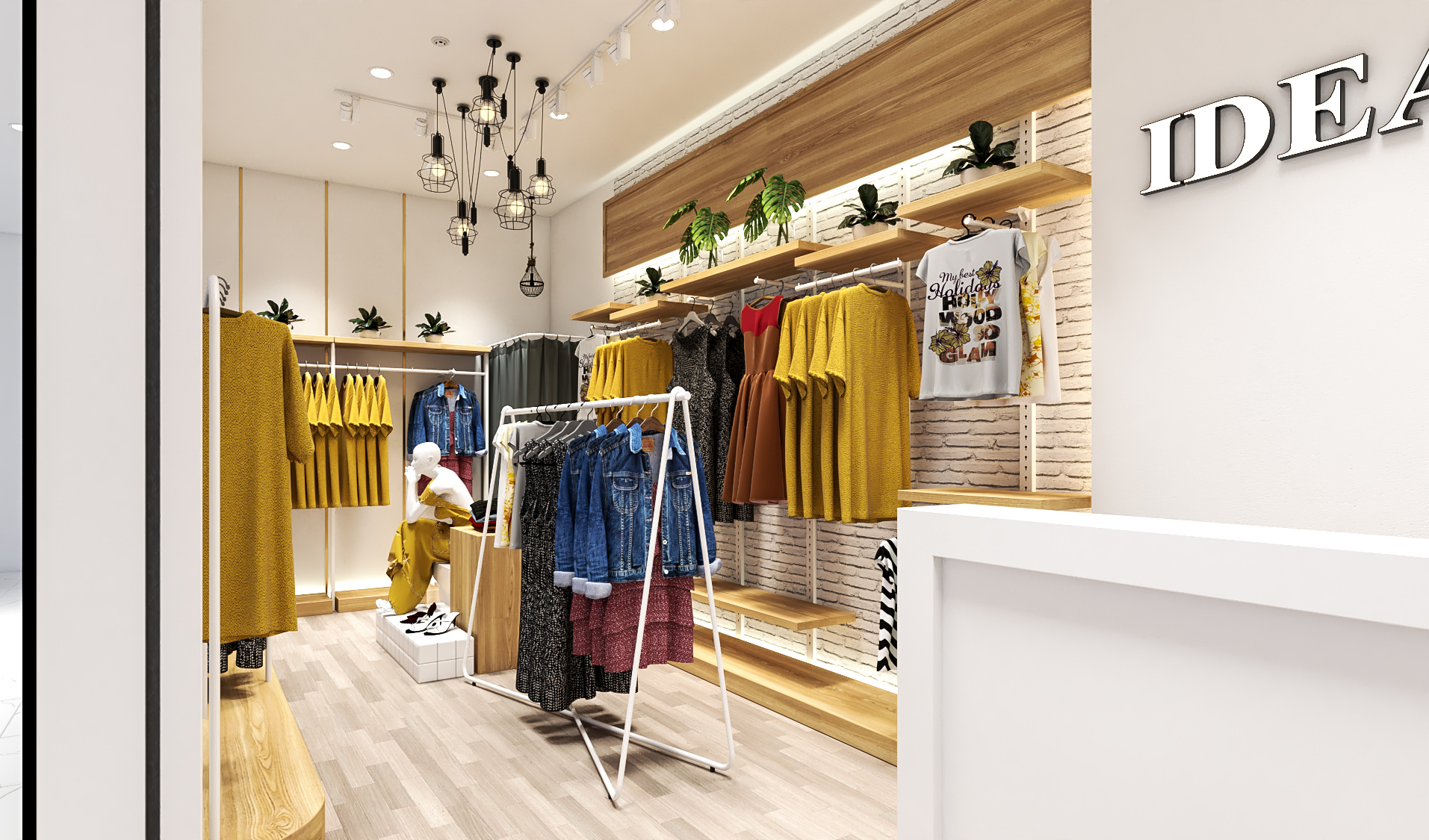 Thiết kế nội thất Shop tại Bình Dương ideation fashion 1575691872 0