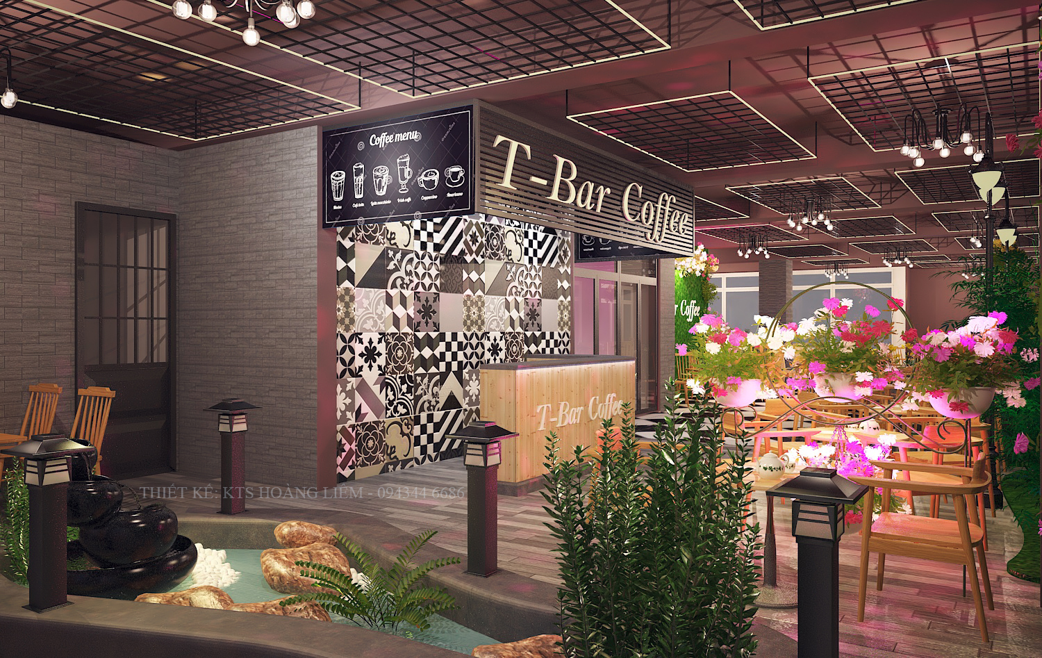 Thiết kế nội thất Cafe tại Vĩnh Phúc Thiết kế không gian cafe Vĩnh Phúc 1576581381 0