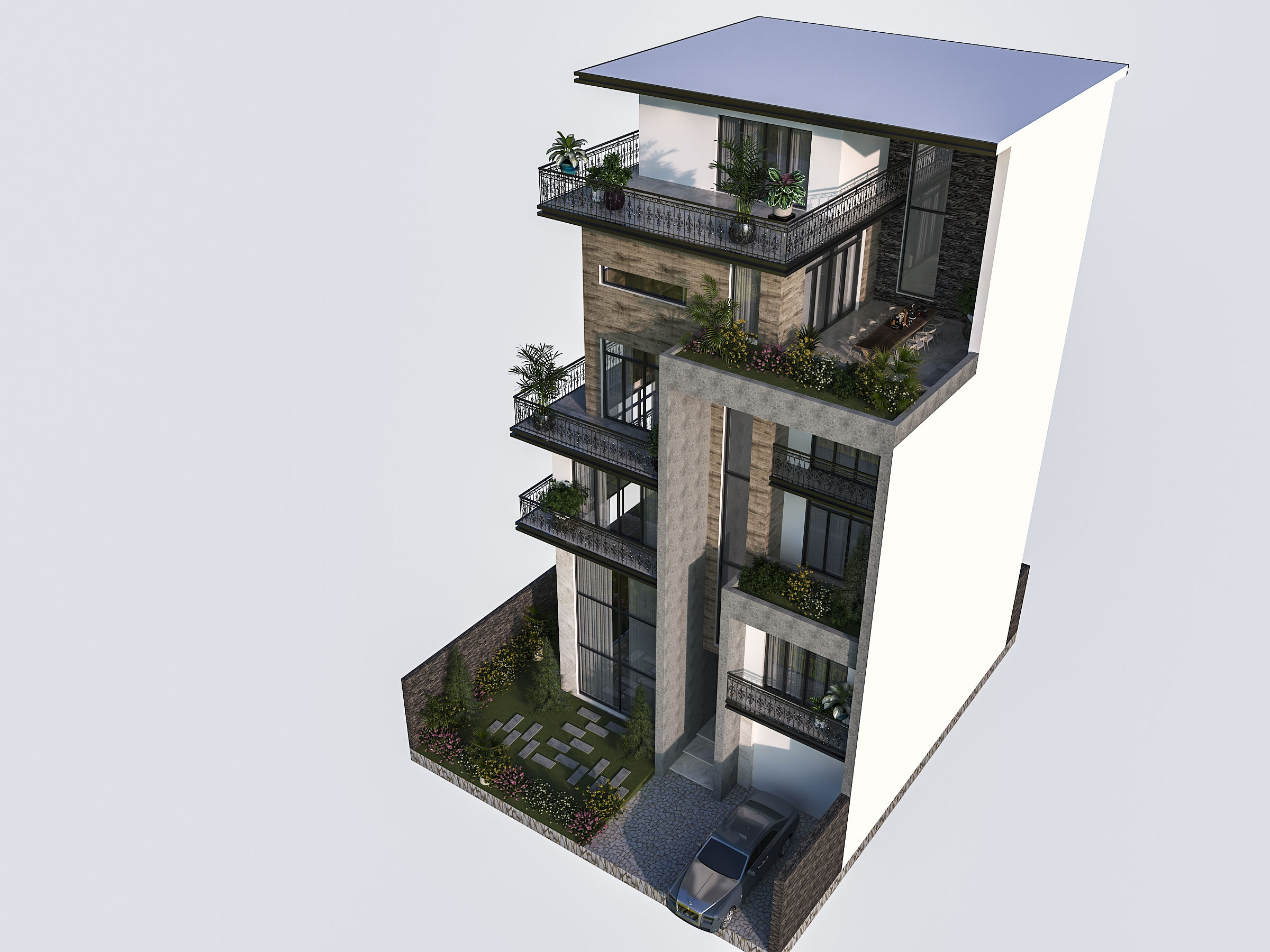 Thiết kế nội thất Biệt Thự tại Hồ Chí Minh Mr Lộc Villa 1577602180 5