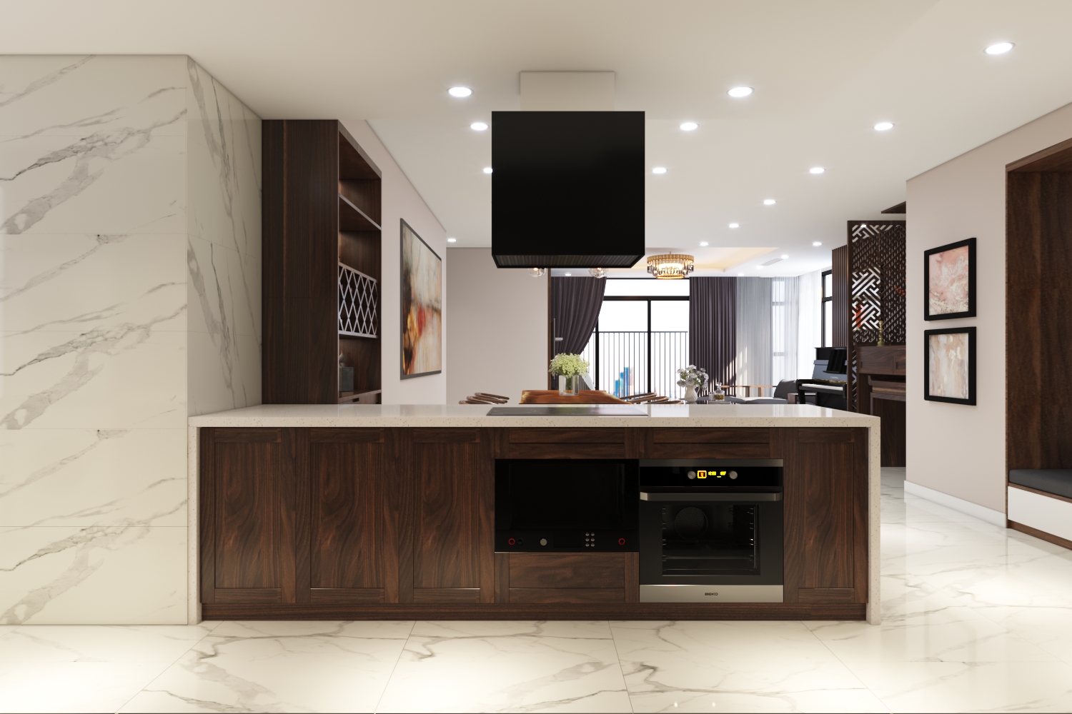 Thiết kế nội thất Chung Cư tại Hà Nội Chung cư New Skyline Văn Quán 1580465735 2