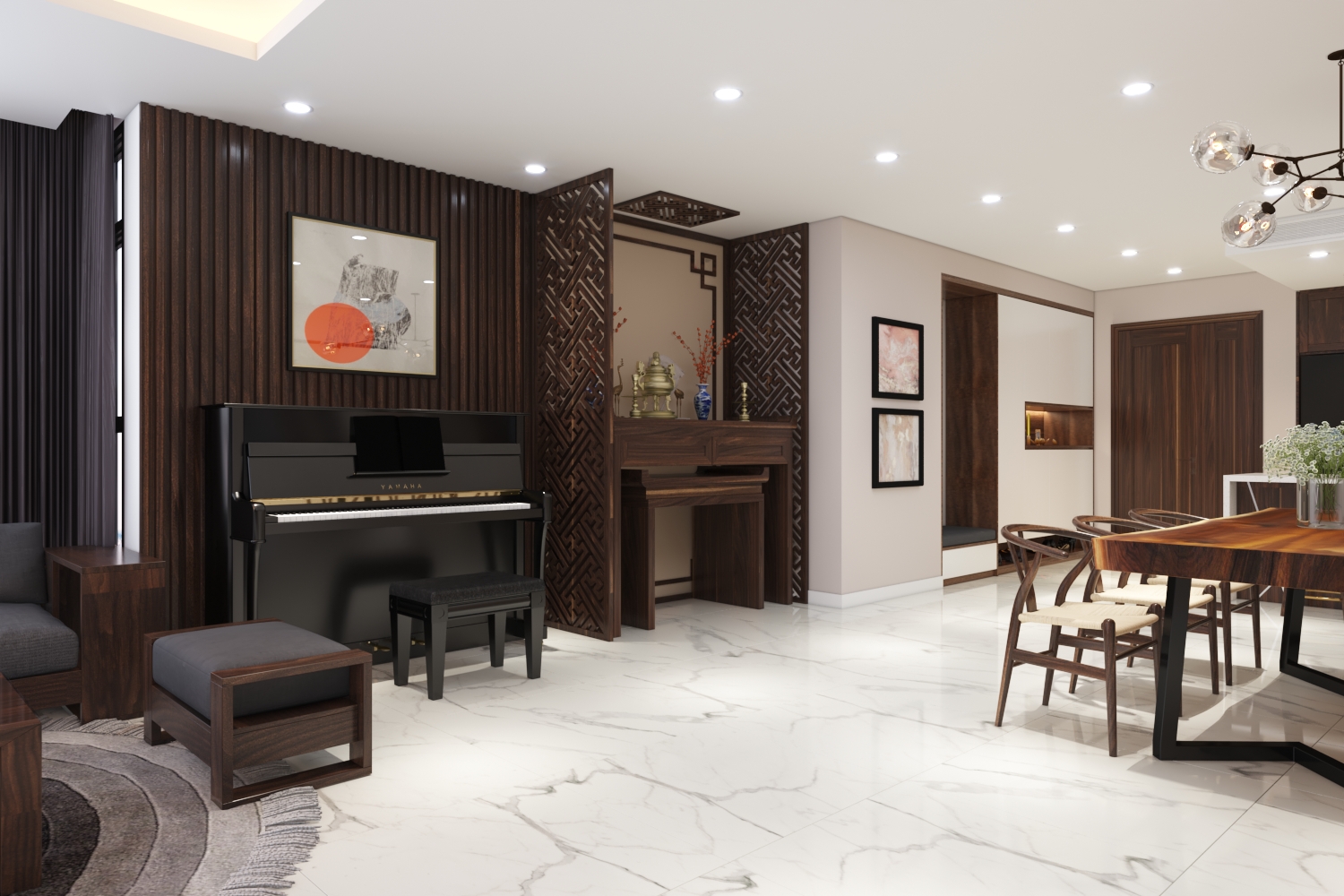 Thiết kế nội thất Chung Cư tại Hà Nội Chung cư New Skyline Văn Quán 1580465735 7