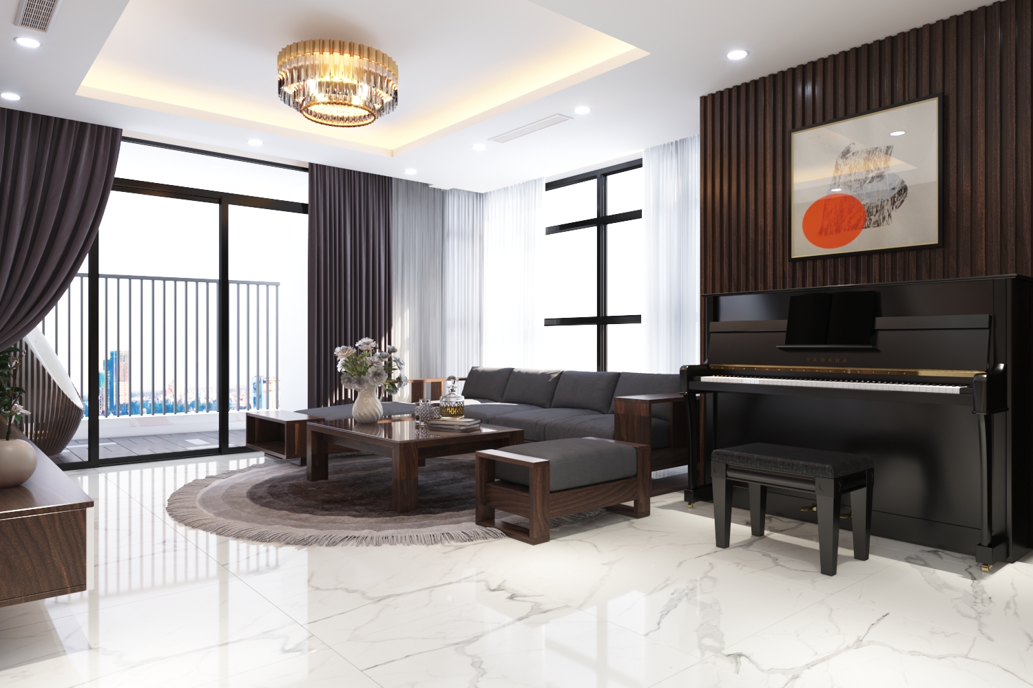 Thiết kế nội thất Chung Cư tại Hà Nội Chung cư New Skyline Văn Quán 1580465735 8