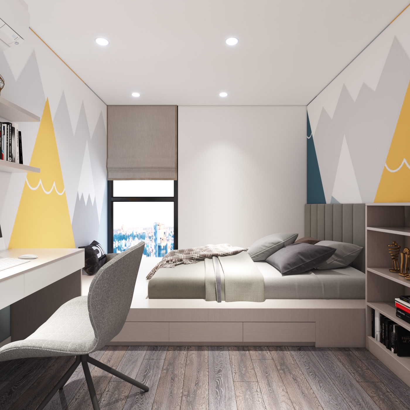 Thiết kế nội thất Chung Cư tại Hà Nội Chung cư New Skyline Văn Quán 1580465737 18