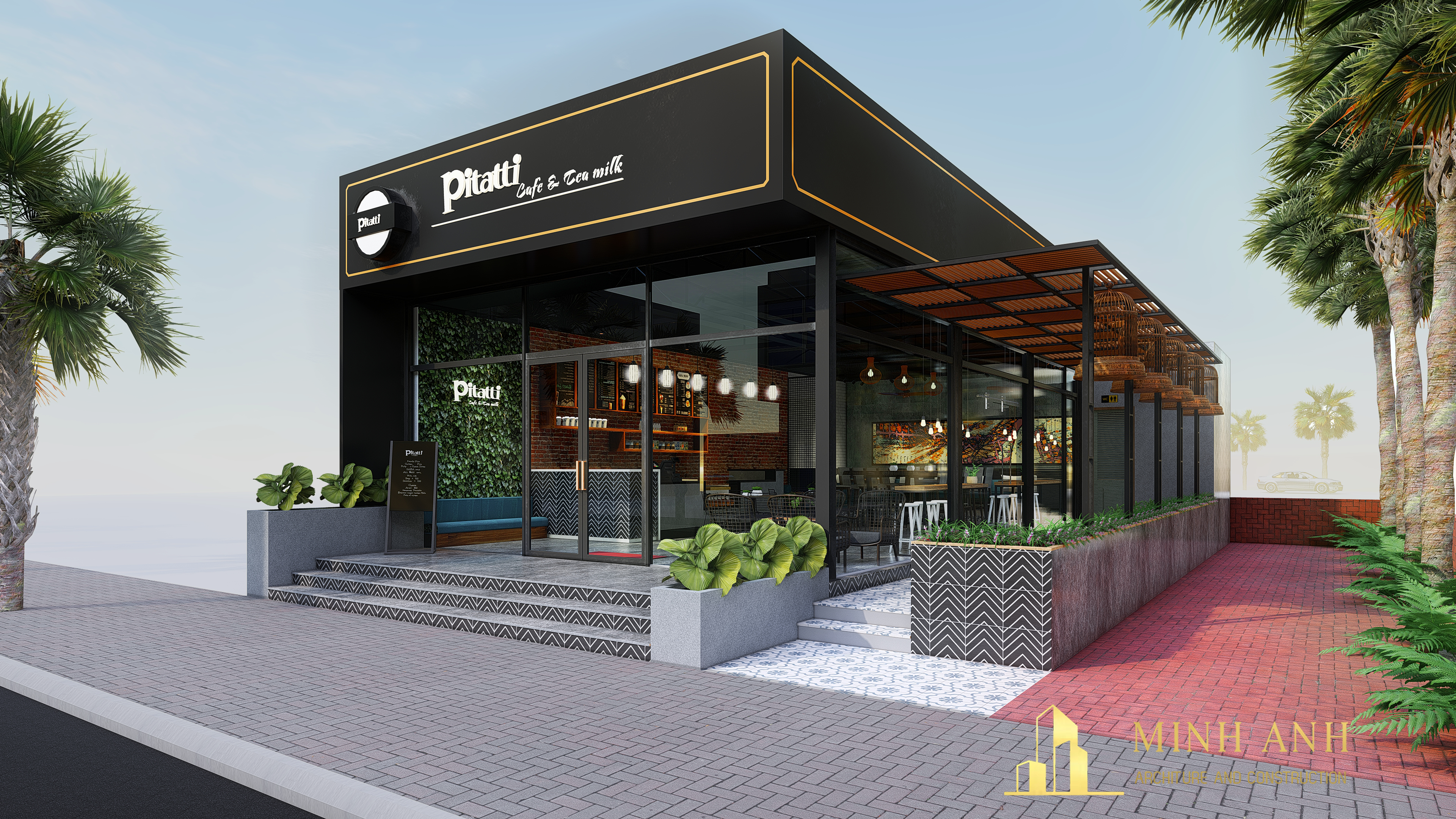 Thiết kế nội thất Cafe tại Hồ Chí Minh Pitatti Cafe & Milk Tea 1581062893 1